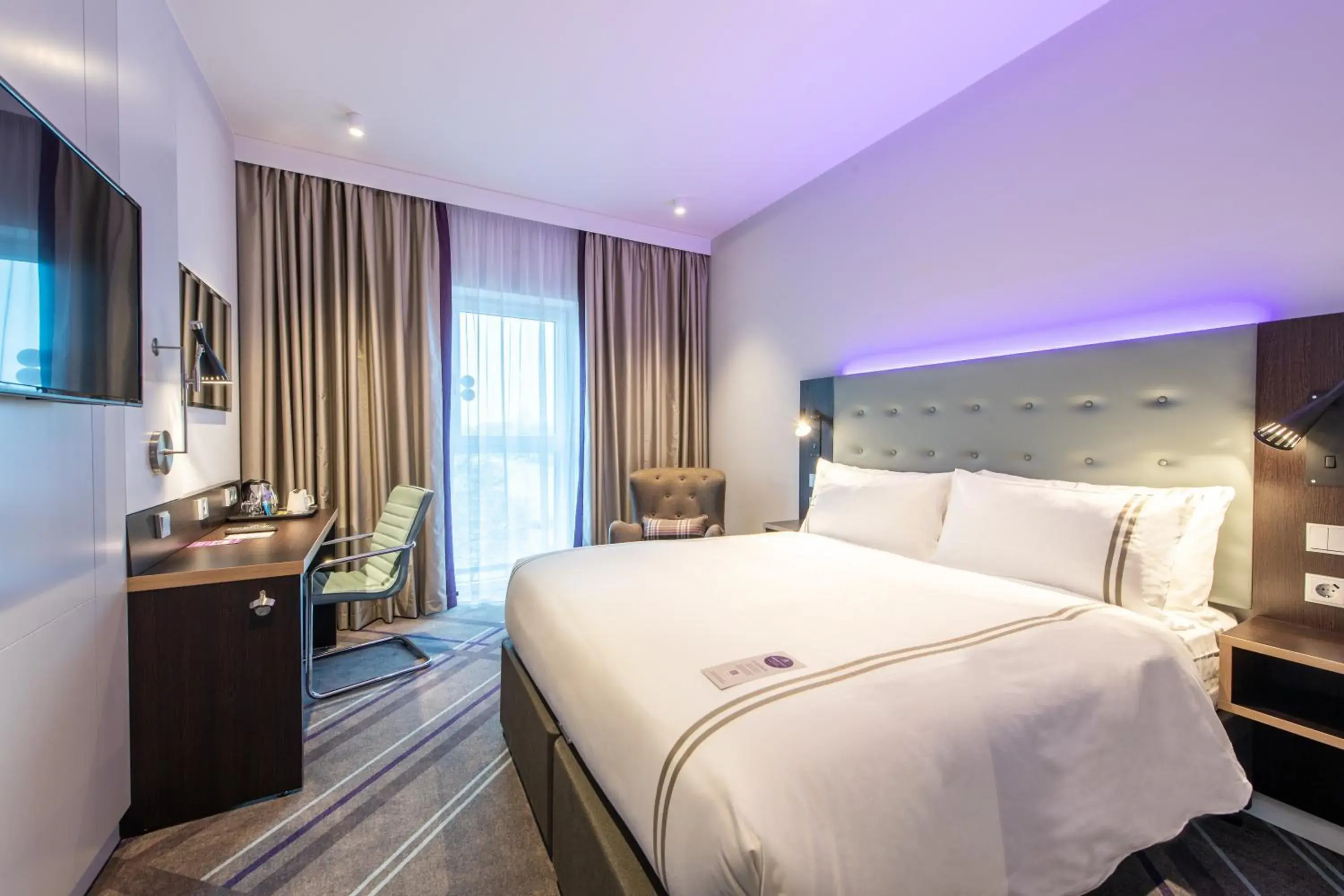 Bed in Premier Inn Hamburg St. Pauli Bed in Premier Inn Hamburg St. Pauli