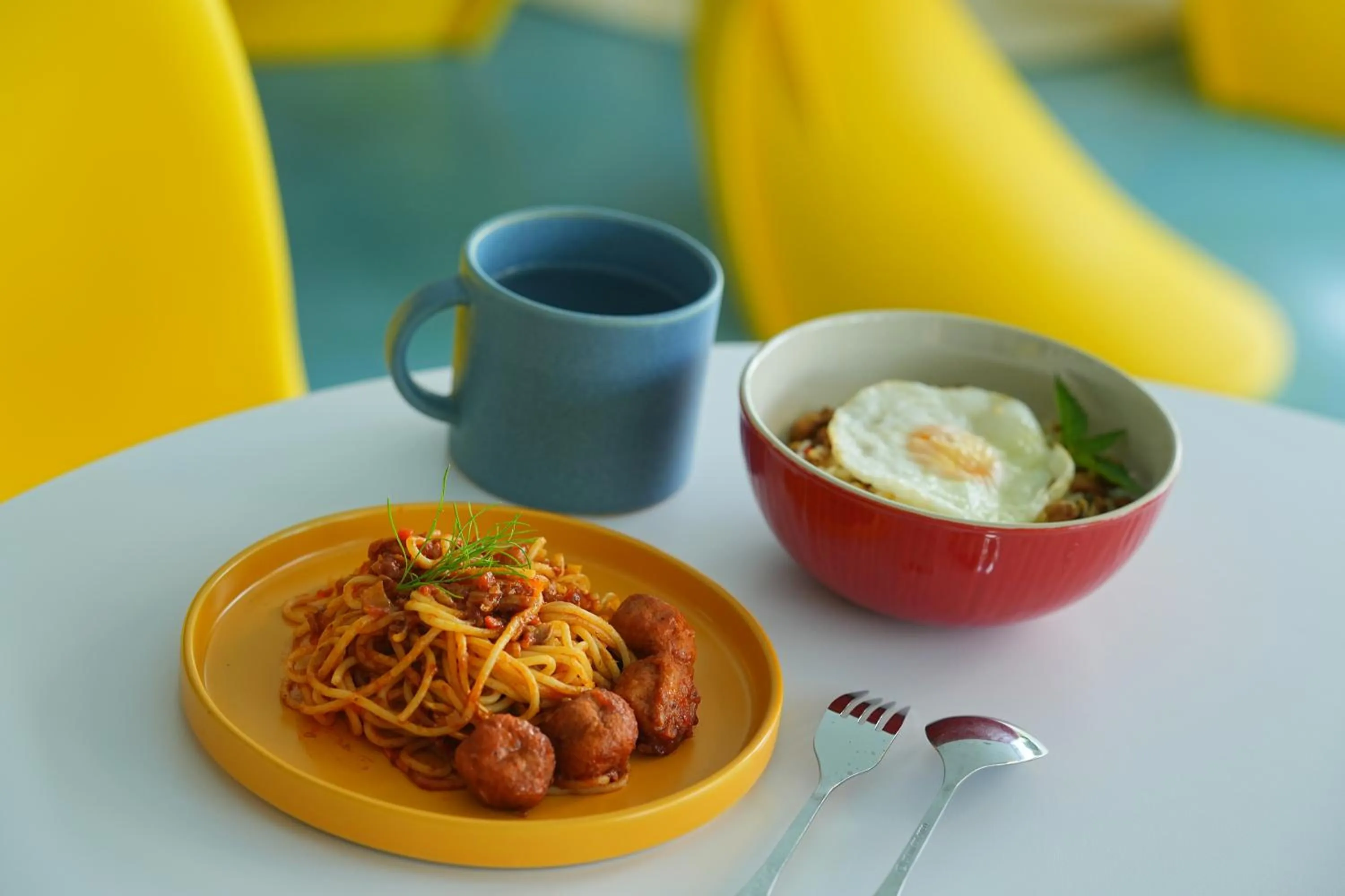 Food close-up in GO Hotel Si Racha at Central Si Racha