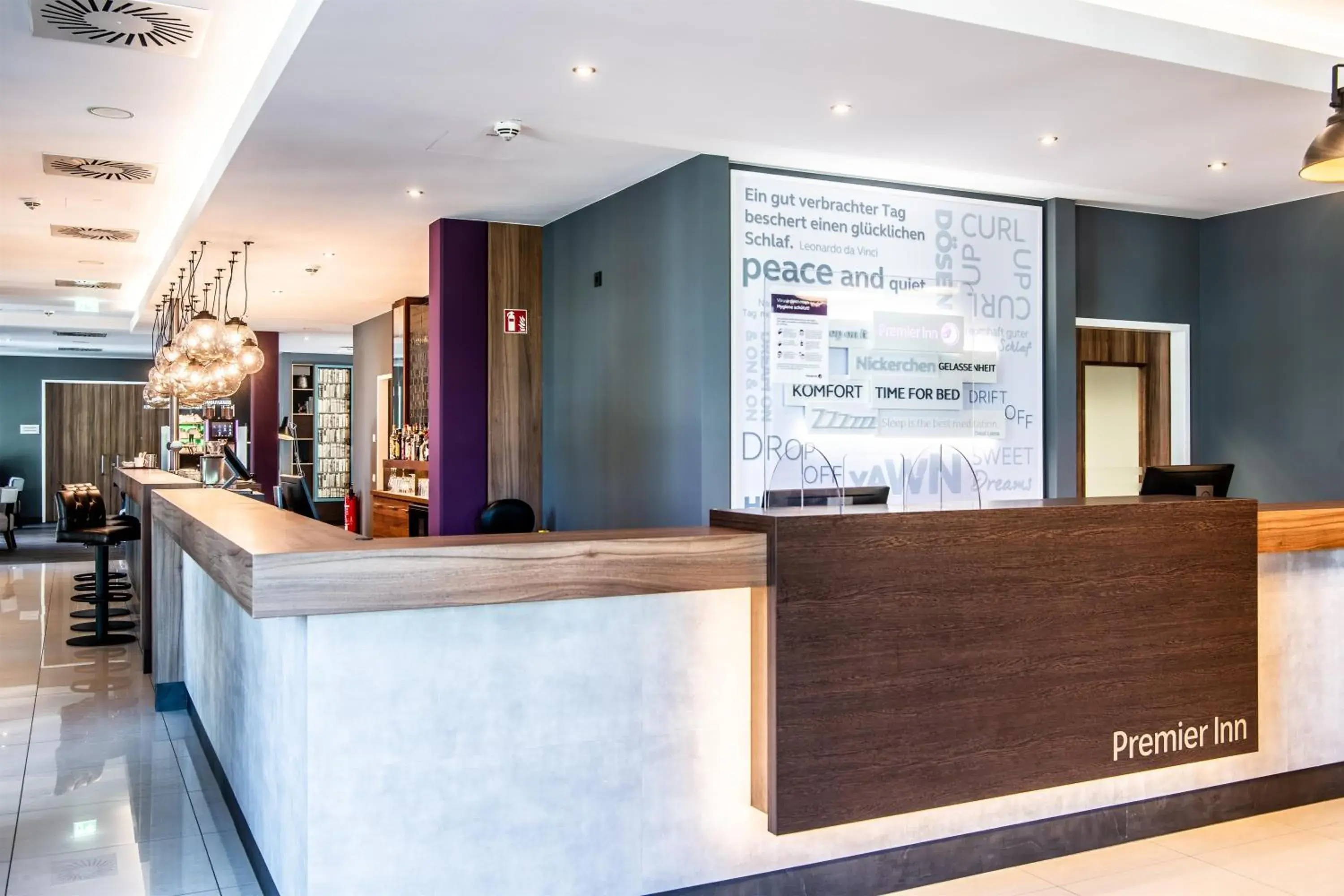 Lobby or reception in Premier Inn Heidelberg City Centre Lobby or reception in Premier Inn Heidelberg City Centre