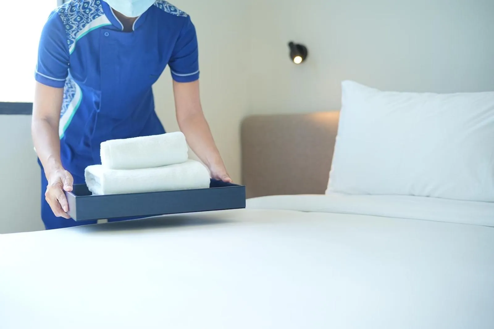 Bedroom, Bed in GO Hotel Chonburi at Central Chonburi