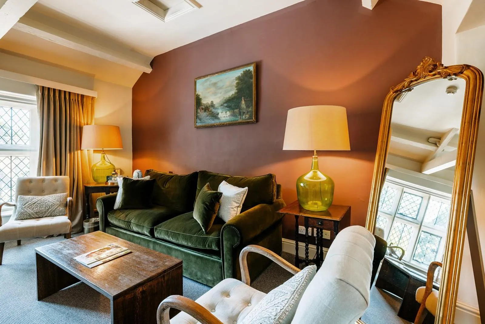 Seating area in The Peacock at Rowsley