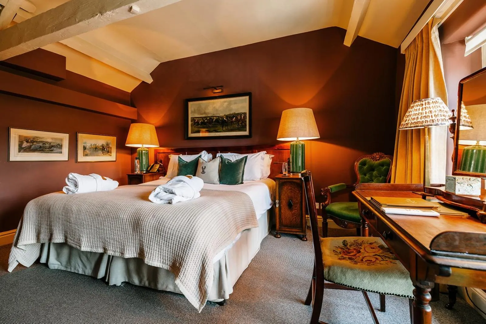 Bed in The Peacock at Rowsley