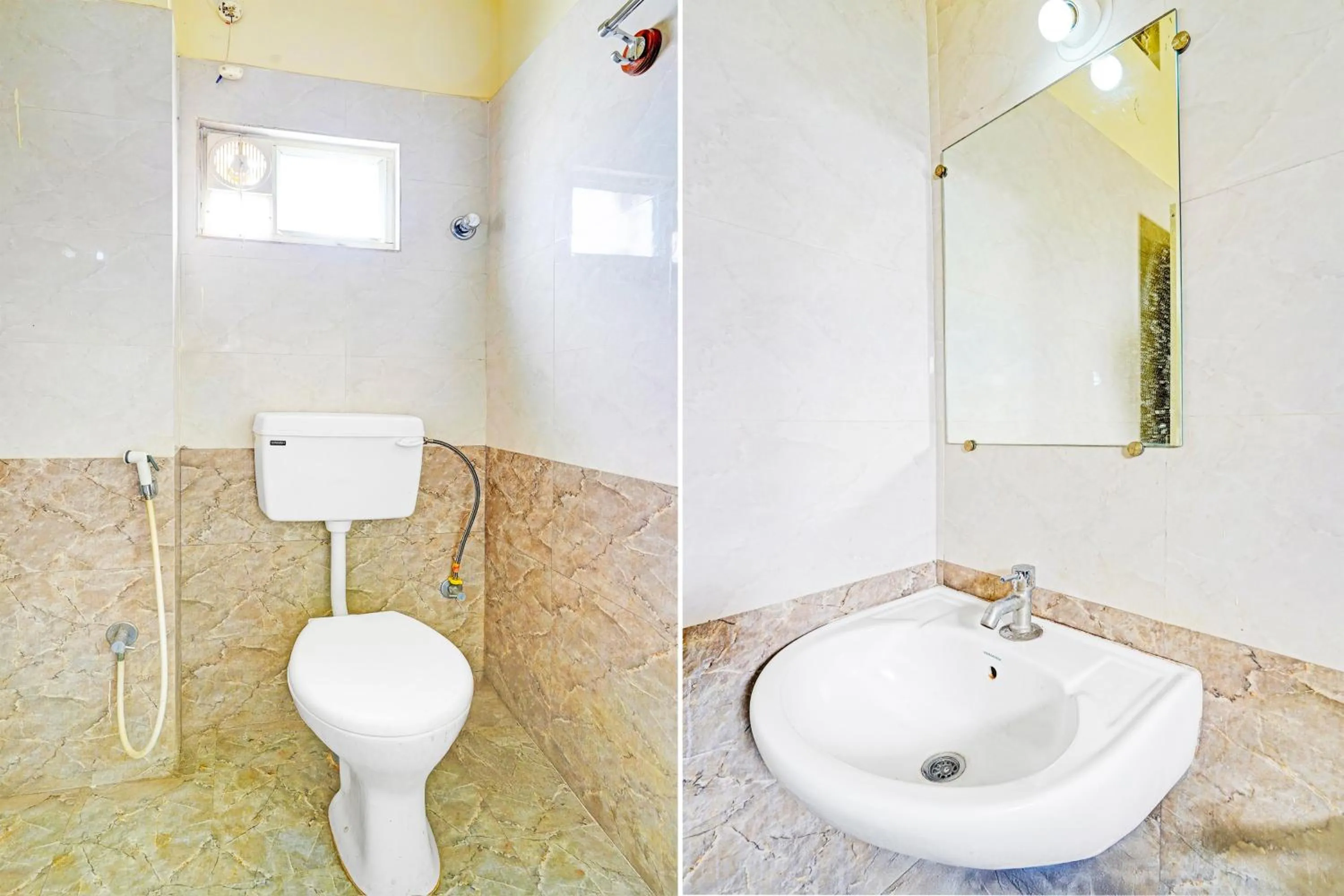 Bathroom in Super Hotel O Srigandhakavalu formerly Chamundeshwari Lodging