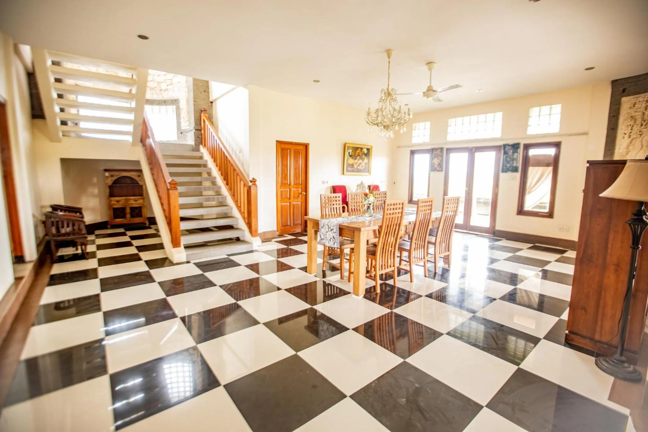 Dining area in Arbathu Villa Ubud