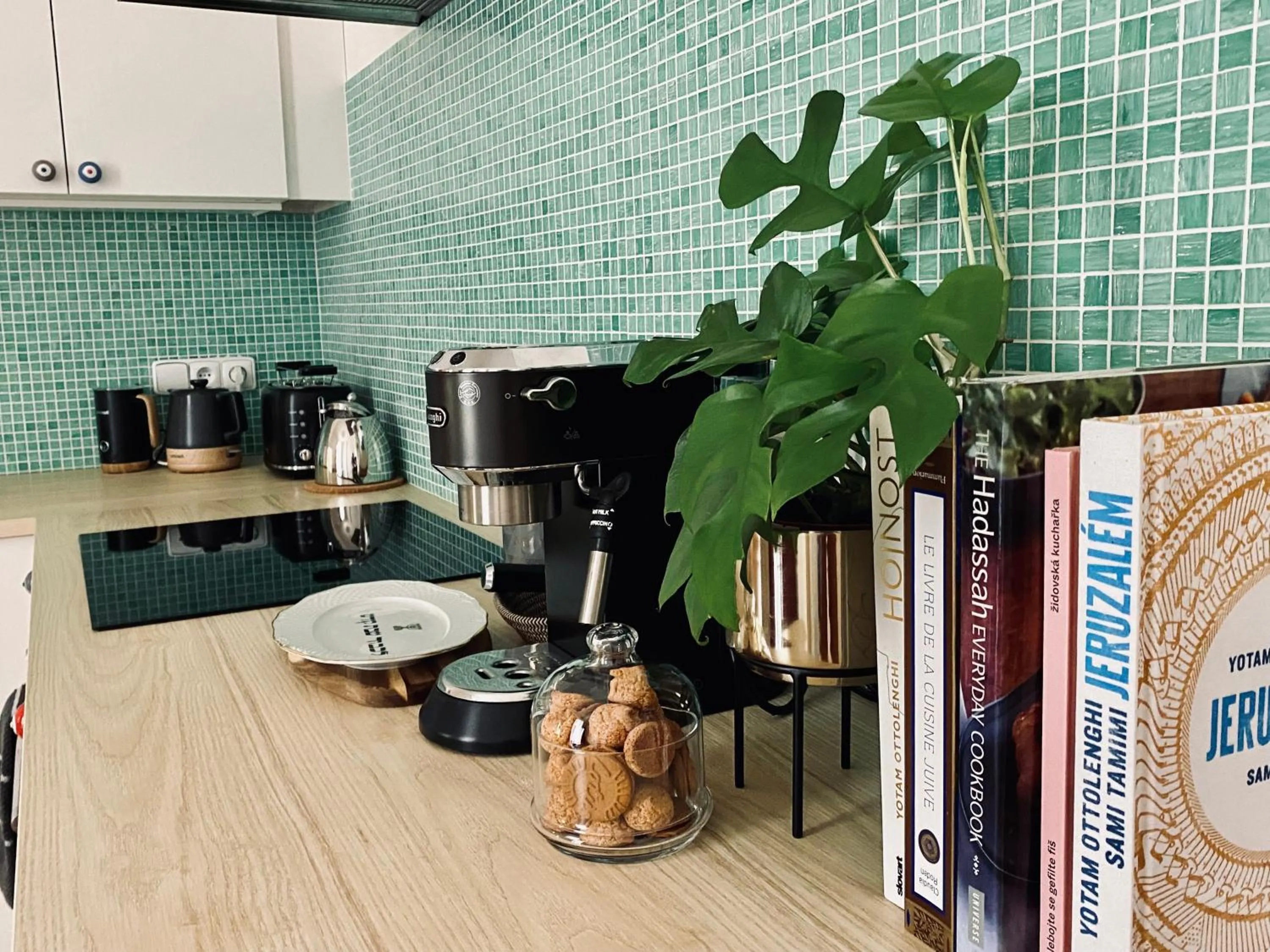 Coffee/tea facilities in Green balcony & king size bed
