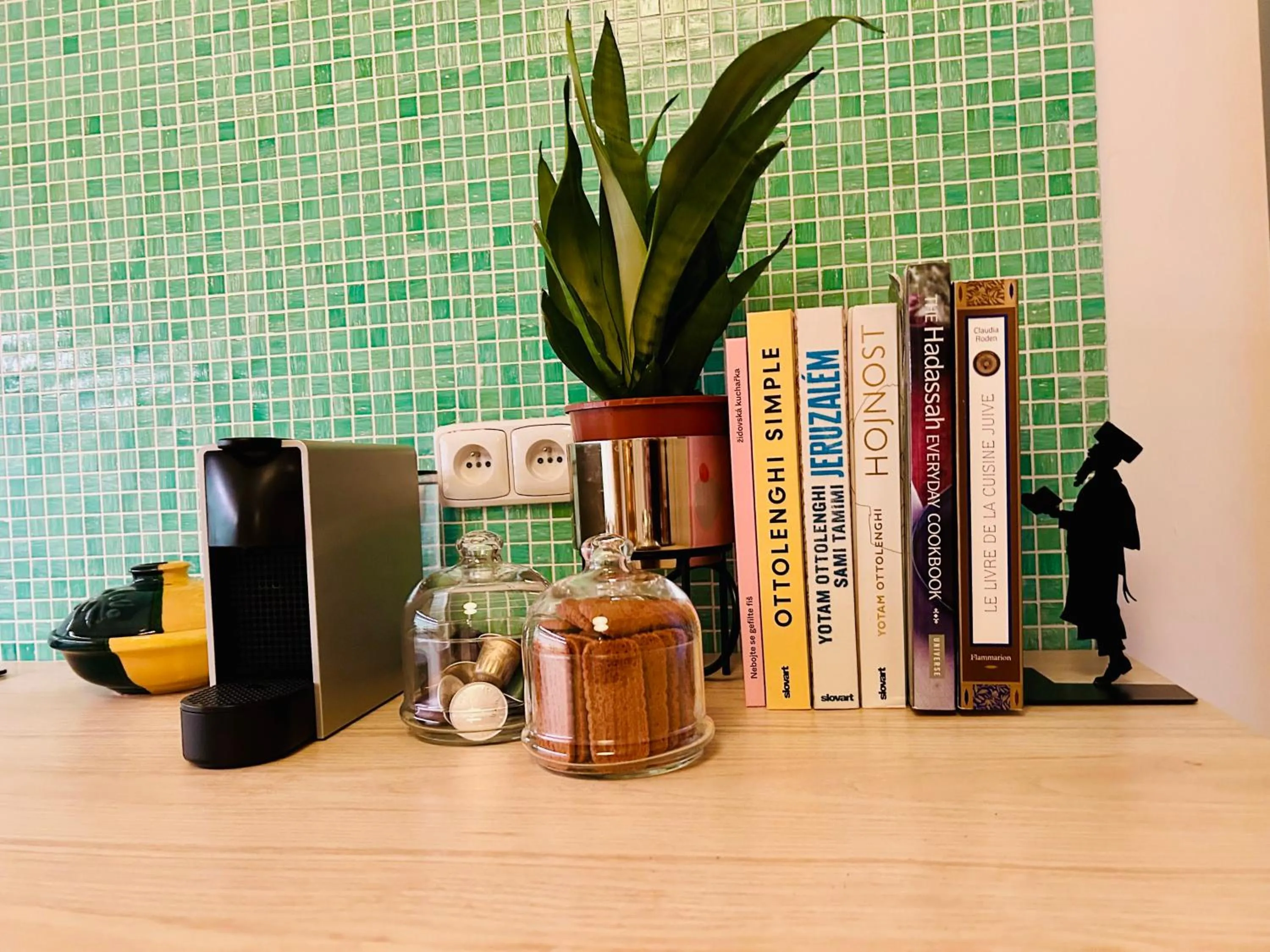 Library in Green balcony & king size bed