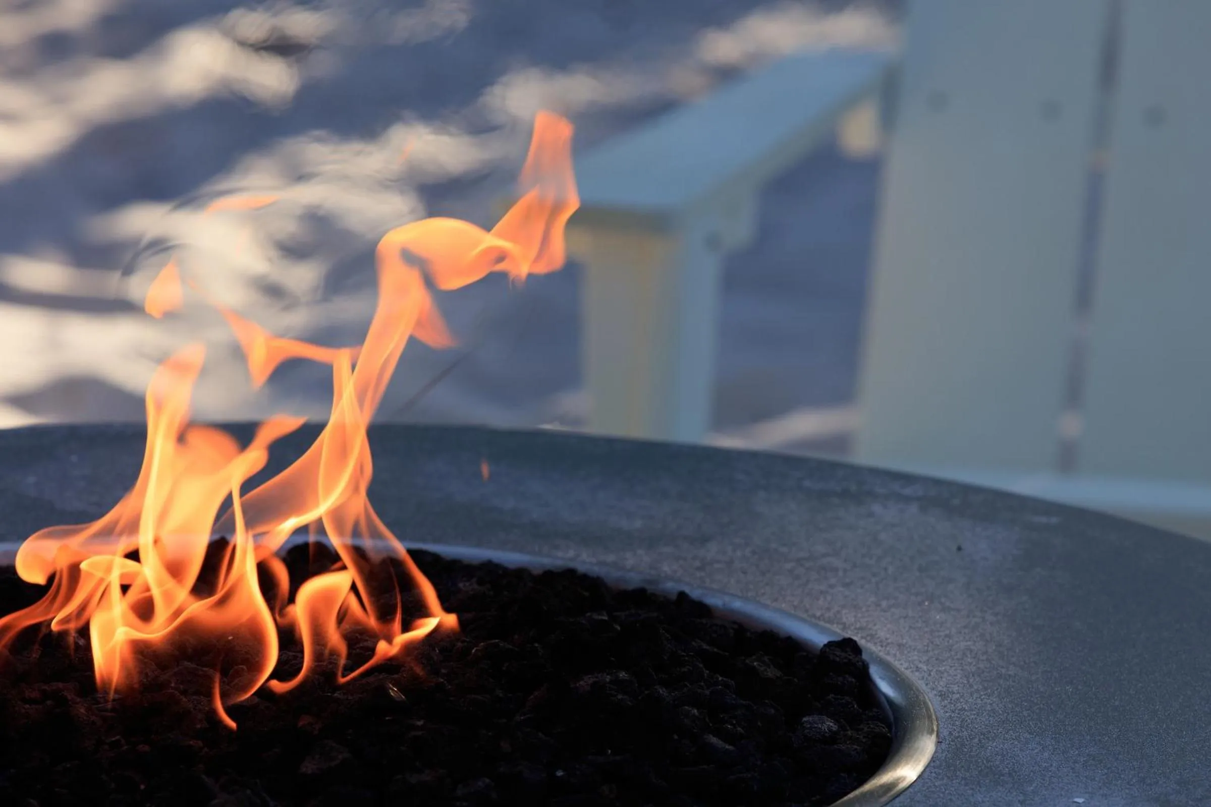 fireplace in SkyBeach Resort
