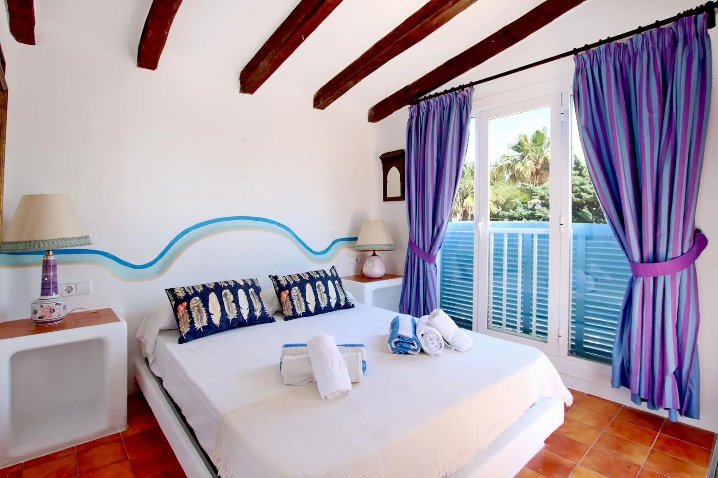 Bed in Villa Can Milana by Slow Villas