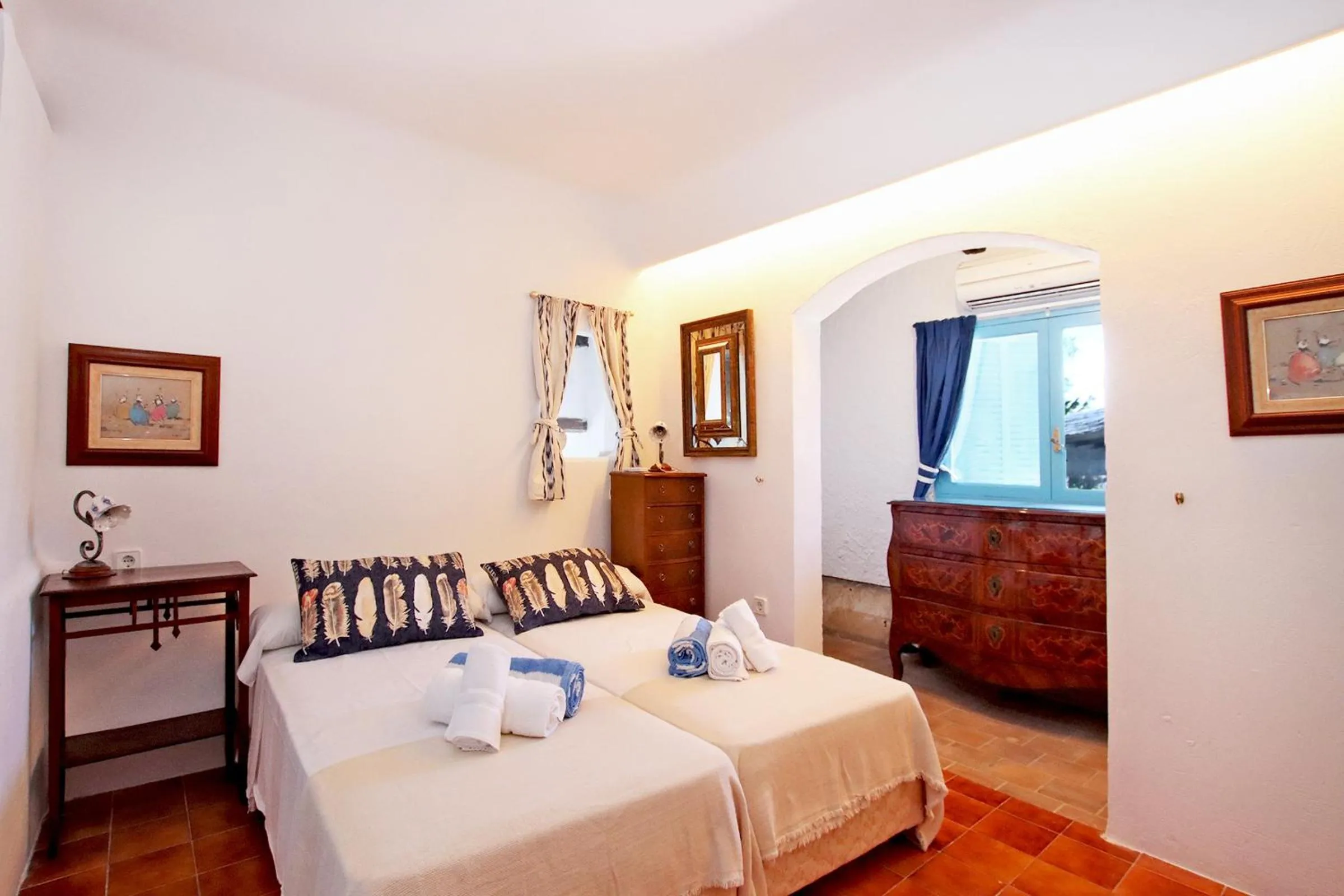 Bed in Villa Can Milana by Slow Villas