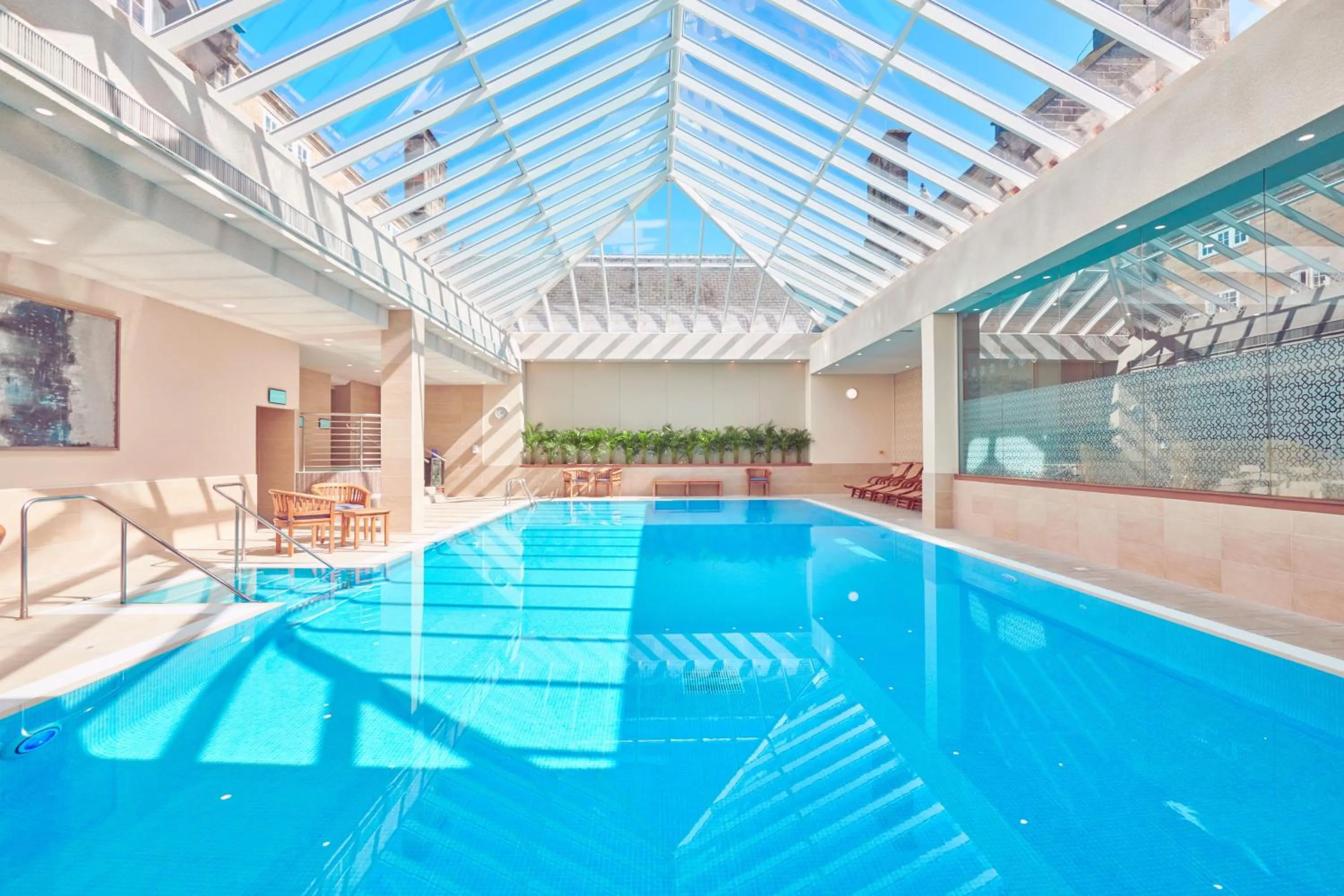 Swimming pool in Matfen Hall Hotel, Golf & Spa
