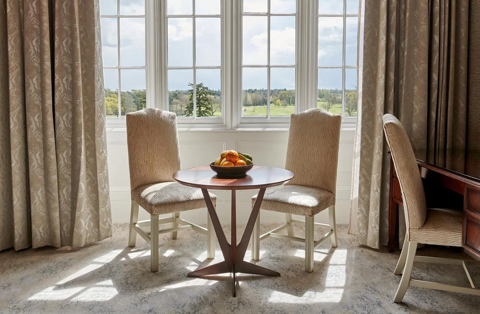 Seating area in Matfen Hall Hotel, Golf & Spa