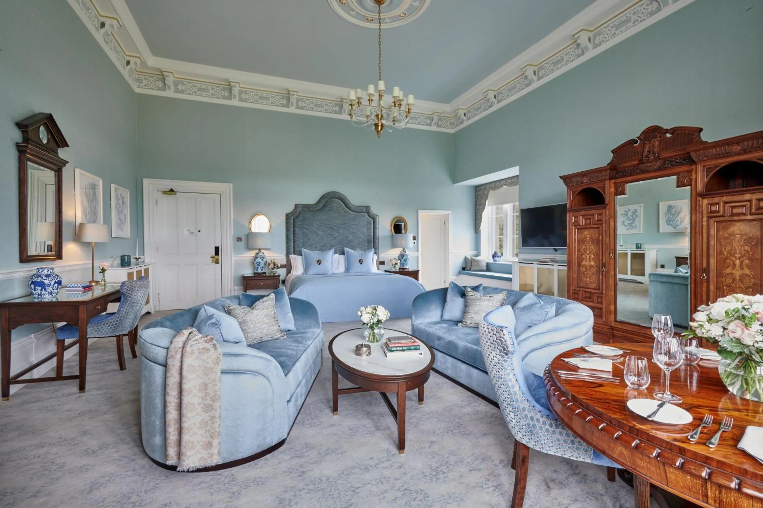 Bed in Matfen Hall Hotel, Golf & Spa