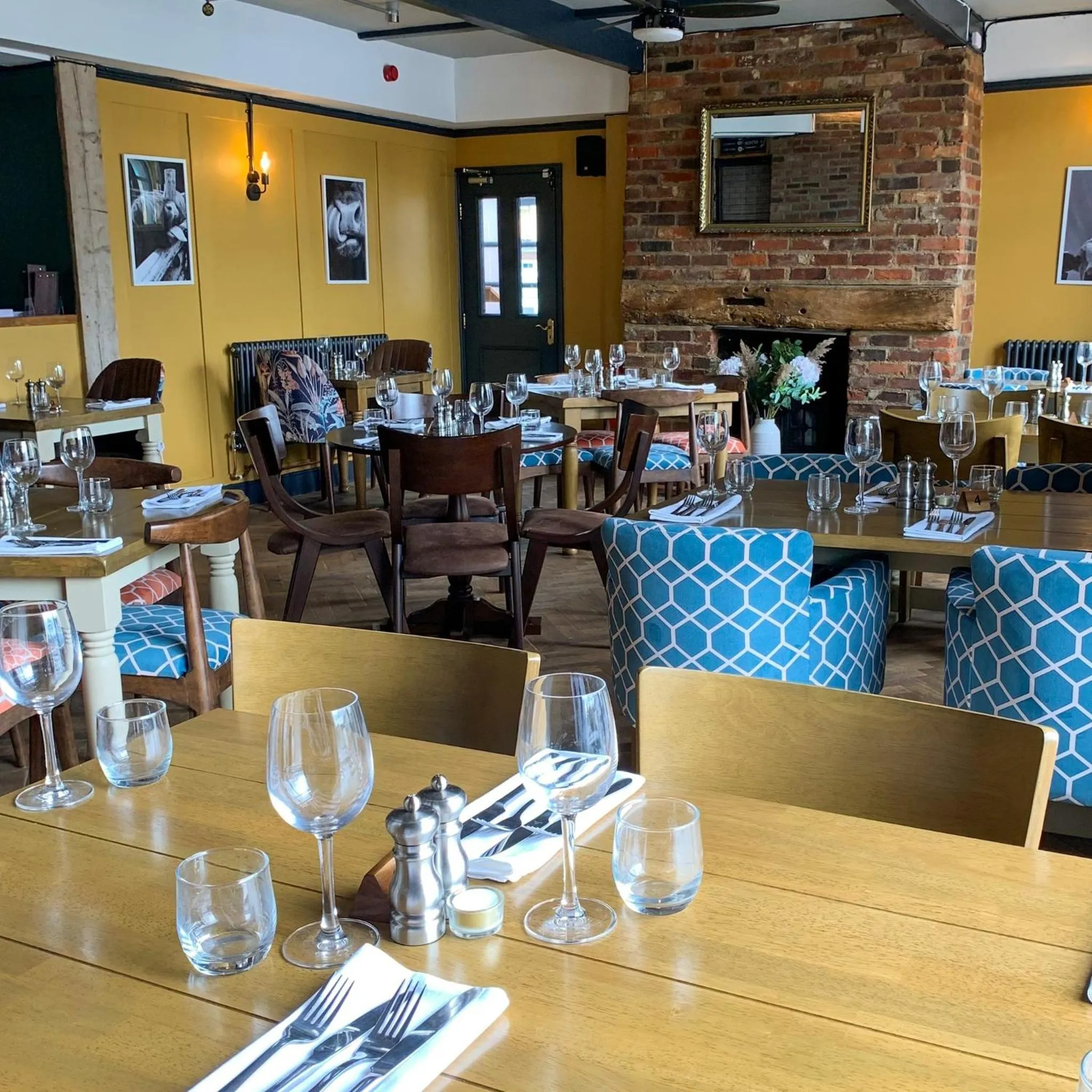 Dining area in The Kings Head Inn, home of The Acle Steak