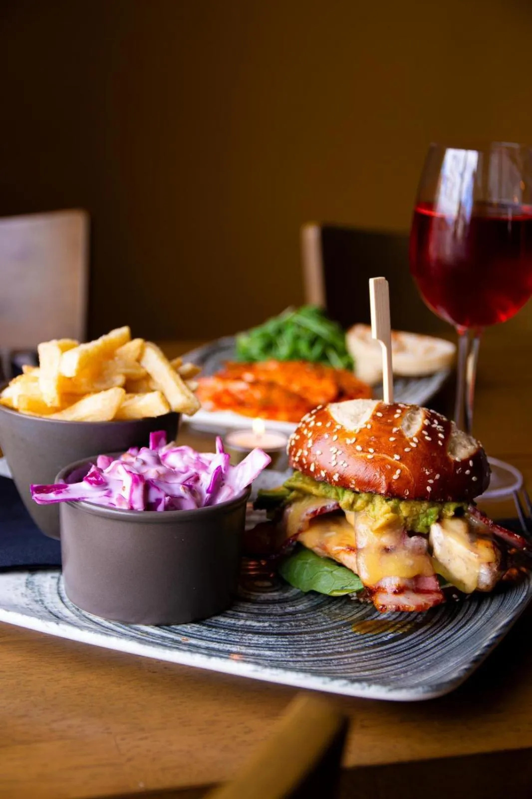 Food and drinks in The Kings Head Inn, home of The Acle Steak