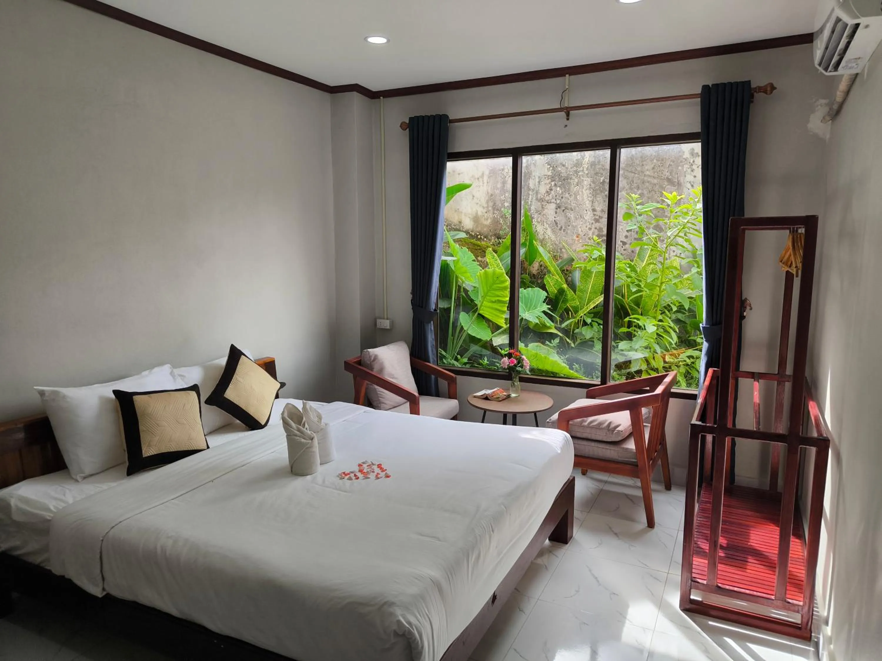 Bed in Vang Vieng Champa Resort