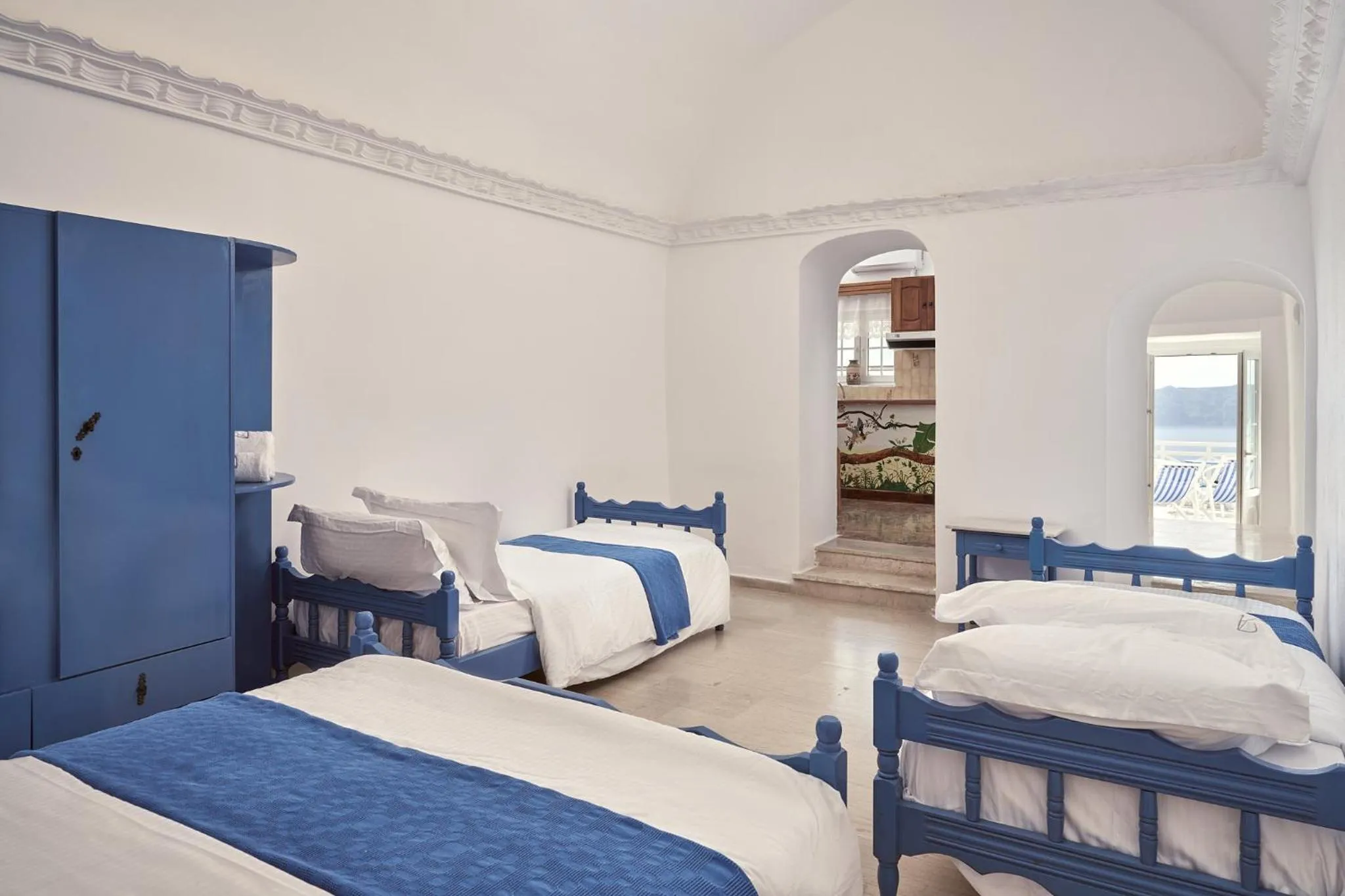 Bed in Amphitheater Cave Houses