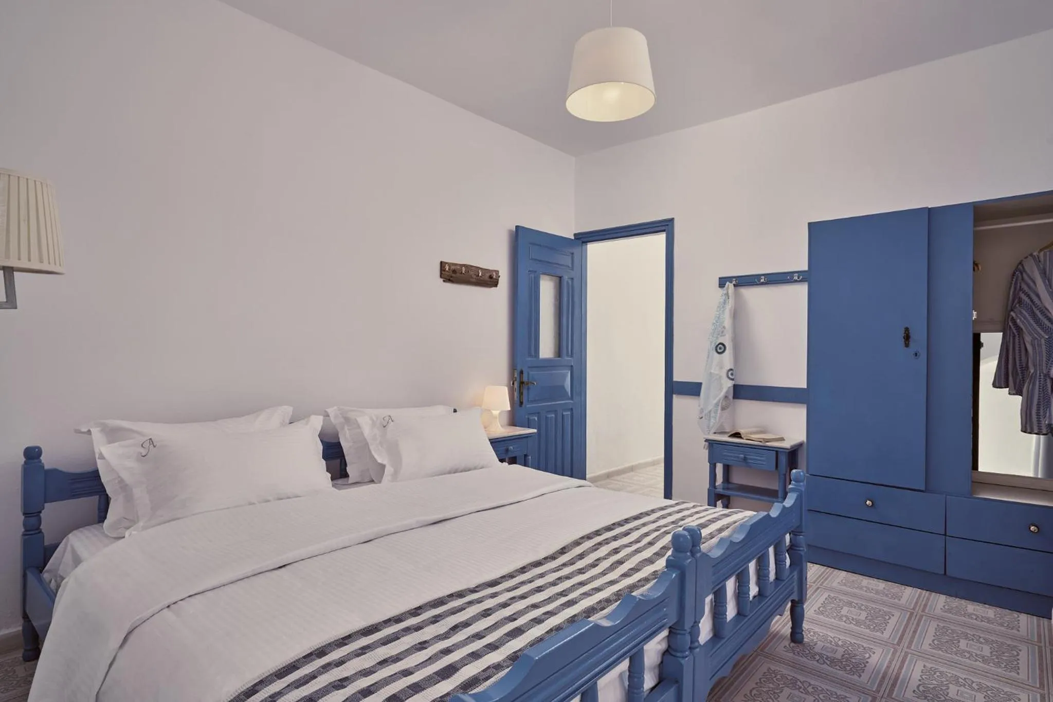 Bed in Amphitheater Cave Houses