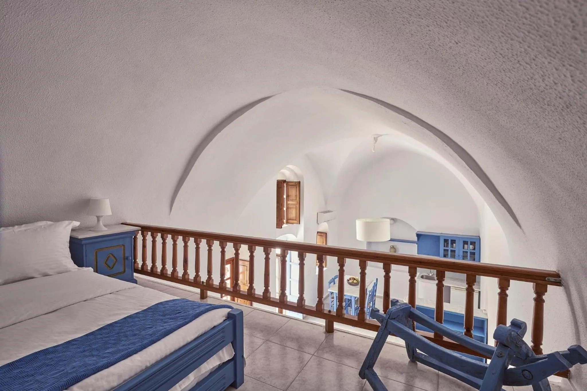 Bed in Amphitheater Cave Houses