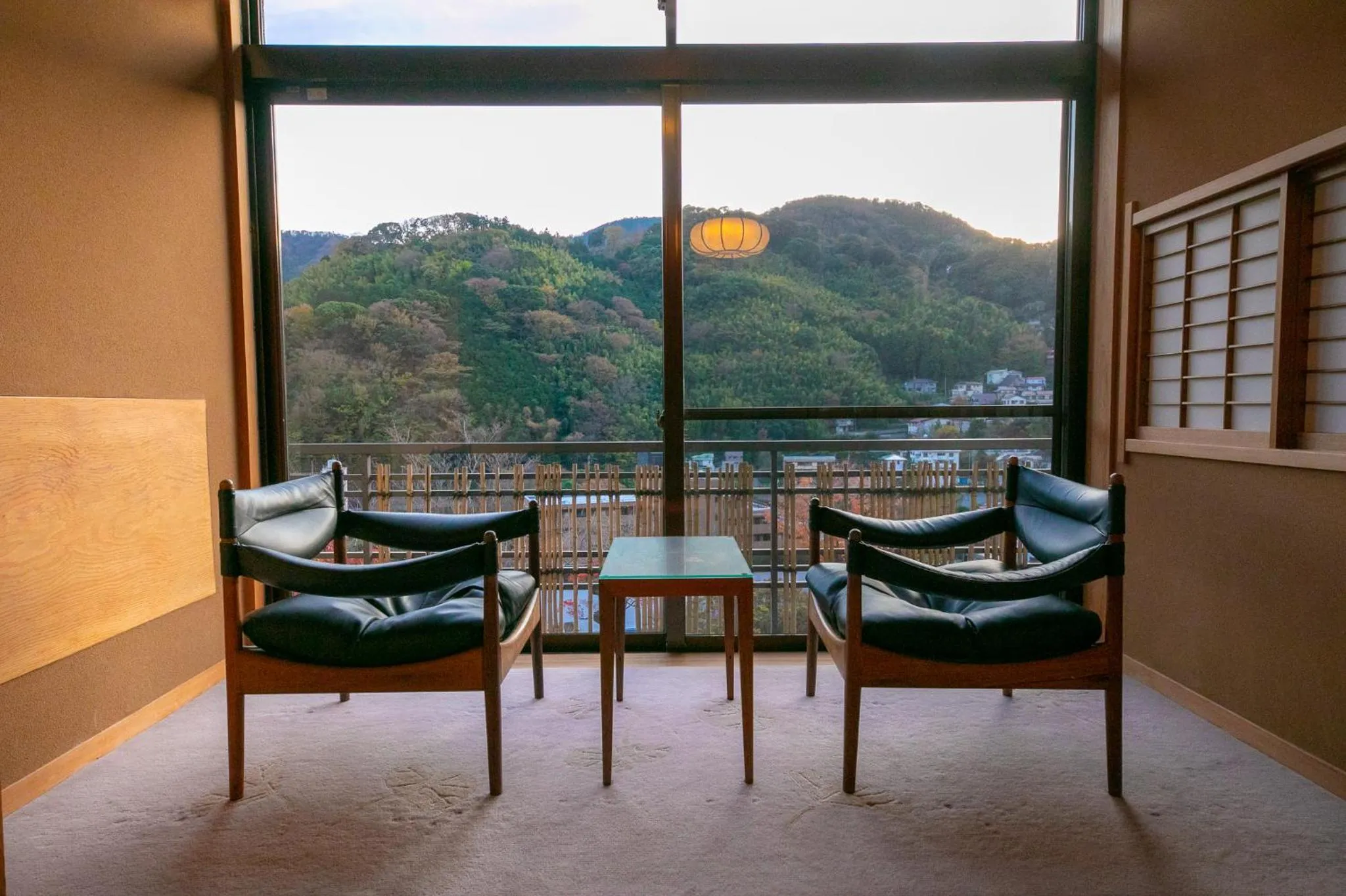Mountain view in Fukiya Ryokan