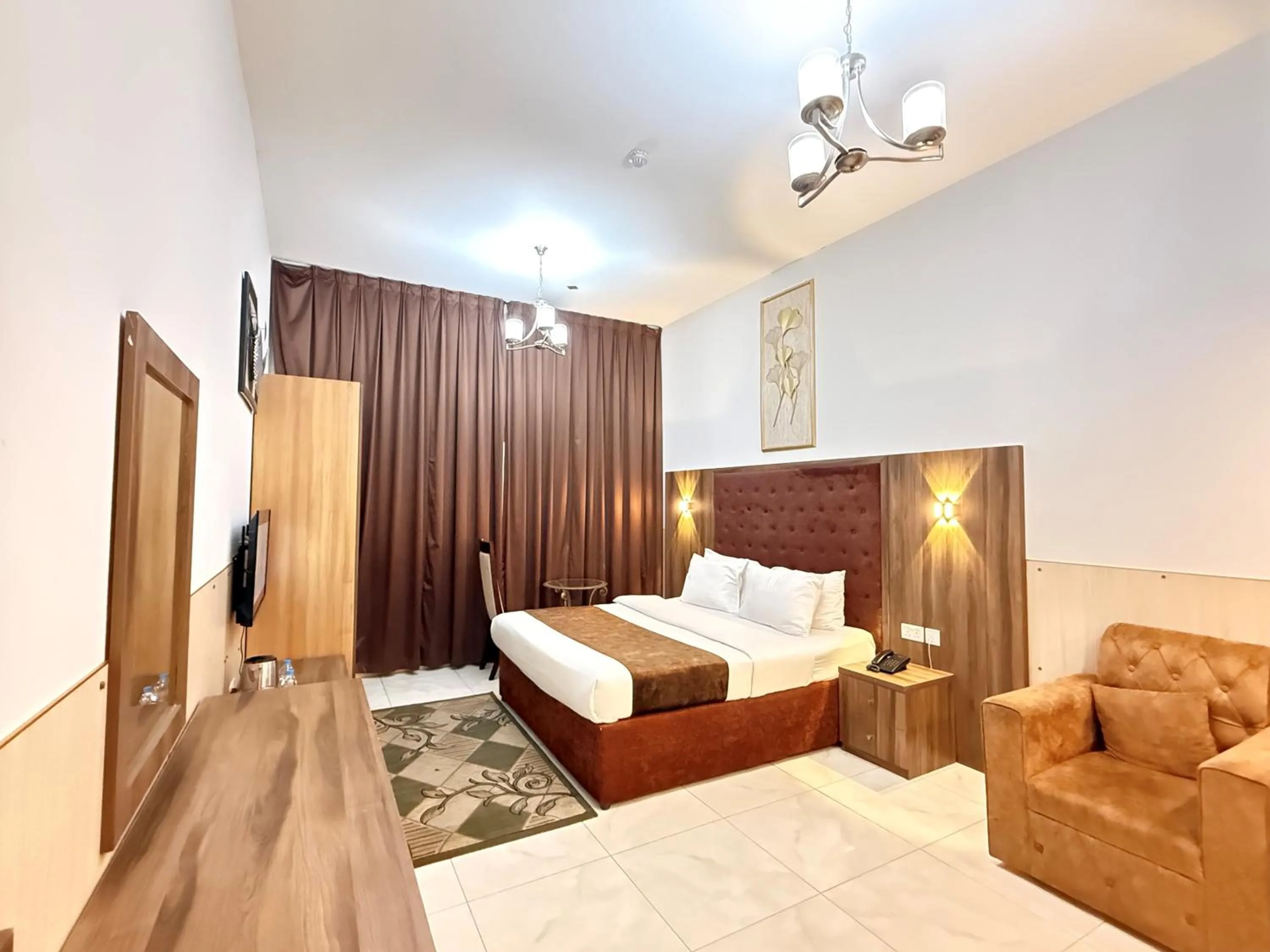 Bedroom, Bed in New Dream Plaza Hotel Apartment