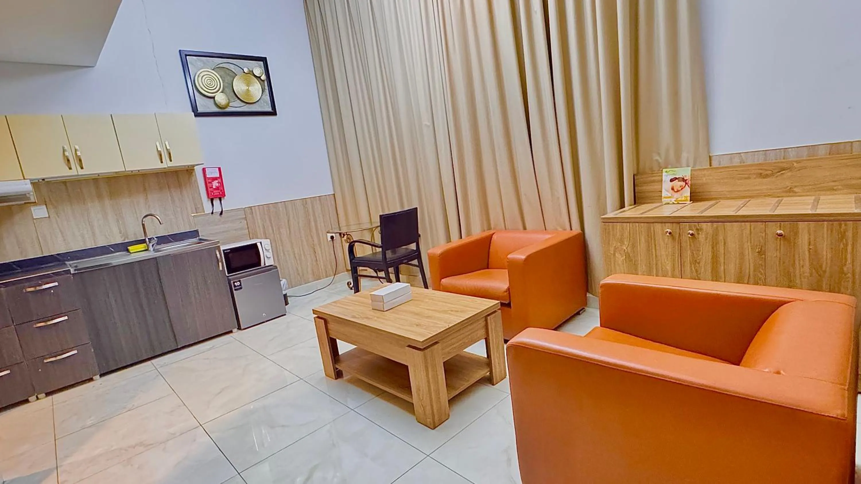 Living room in New Dream Plaza Hotel Apartment