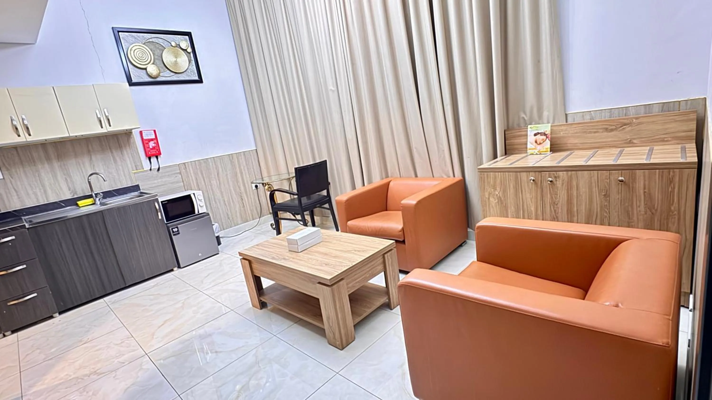Living room in New Dream Plaza Hotel Apartment
