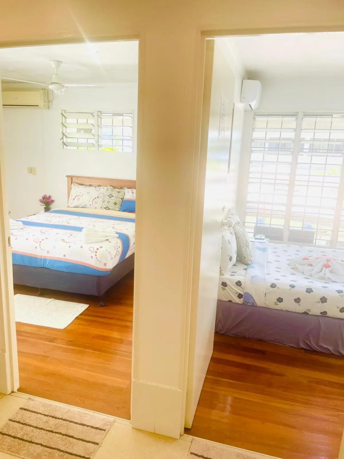 air conditioner, Bed in The Ideal Bed & Breakfast