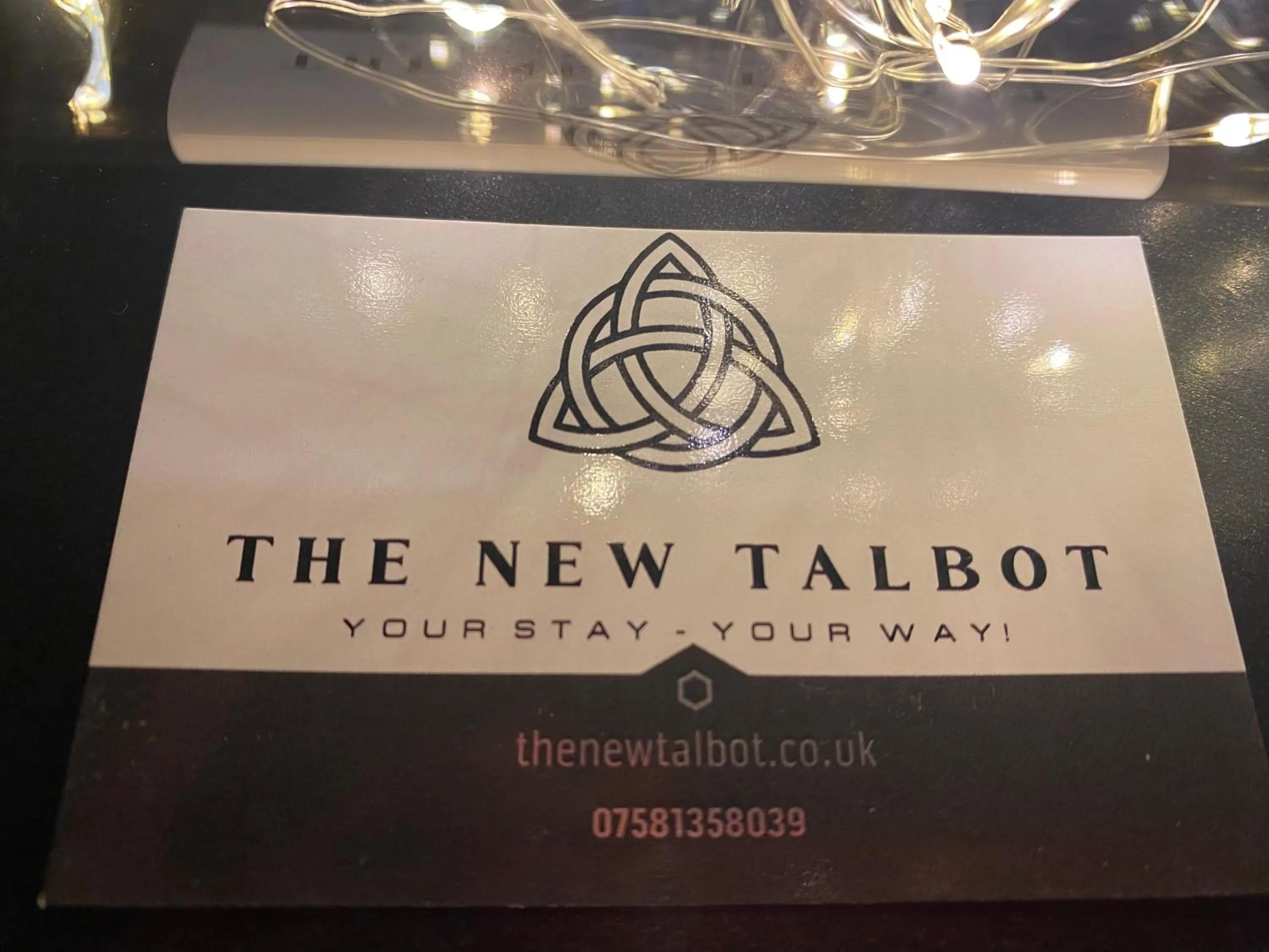 Logo/Certificate/Sign in The New Talbot Hotel