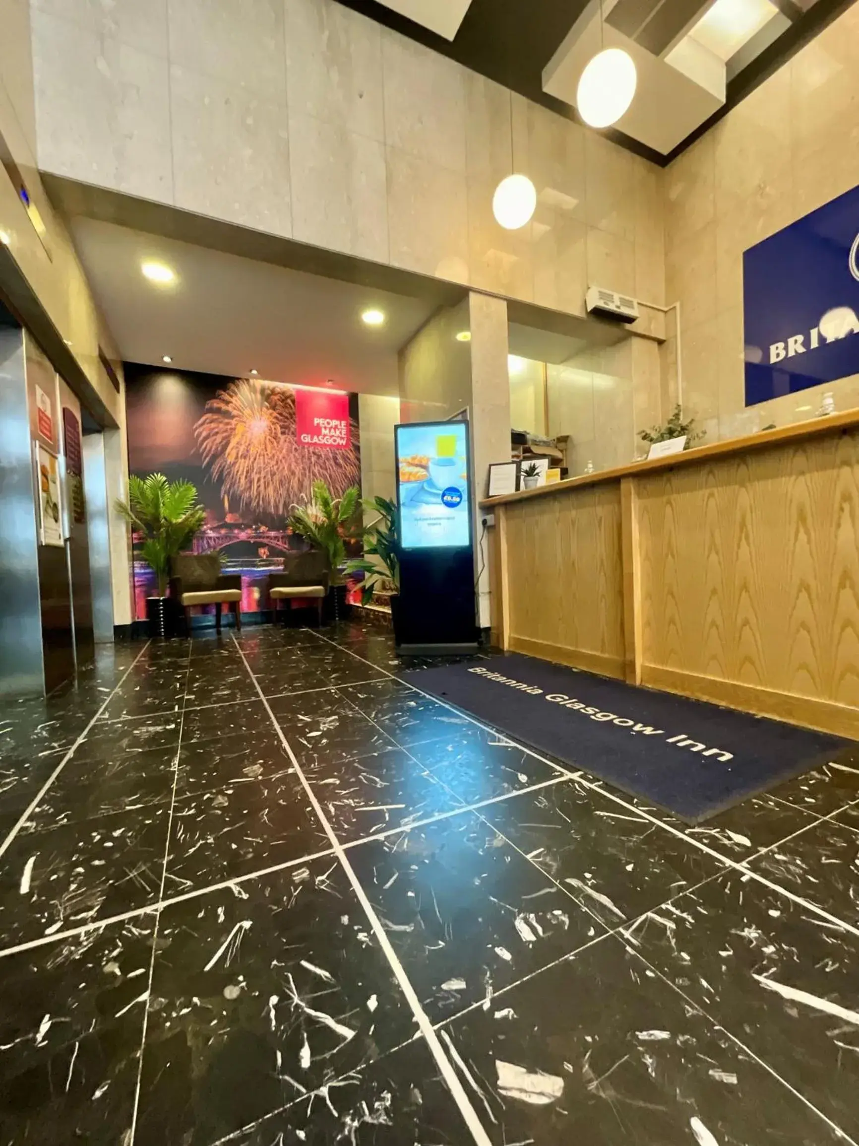 Lobby or reception in Britannia Inn Glasgow Lobby or reception in Britannia Inn Glasgow