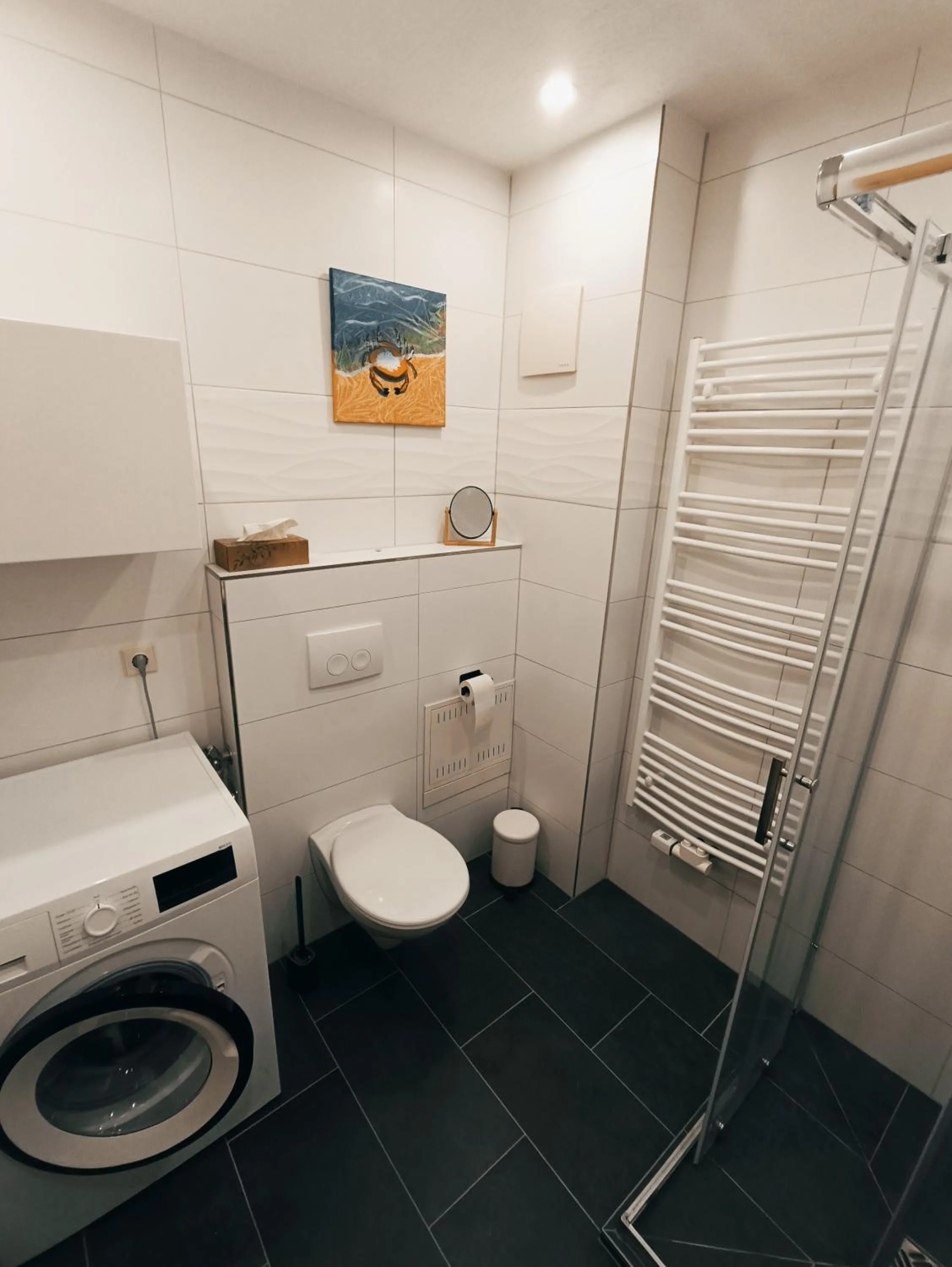 washing machine in FeWo Vineta