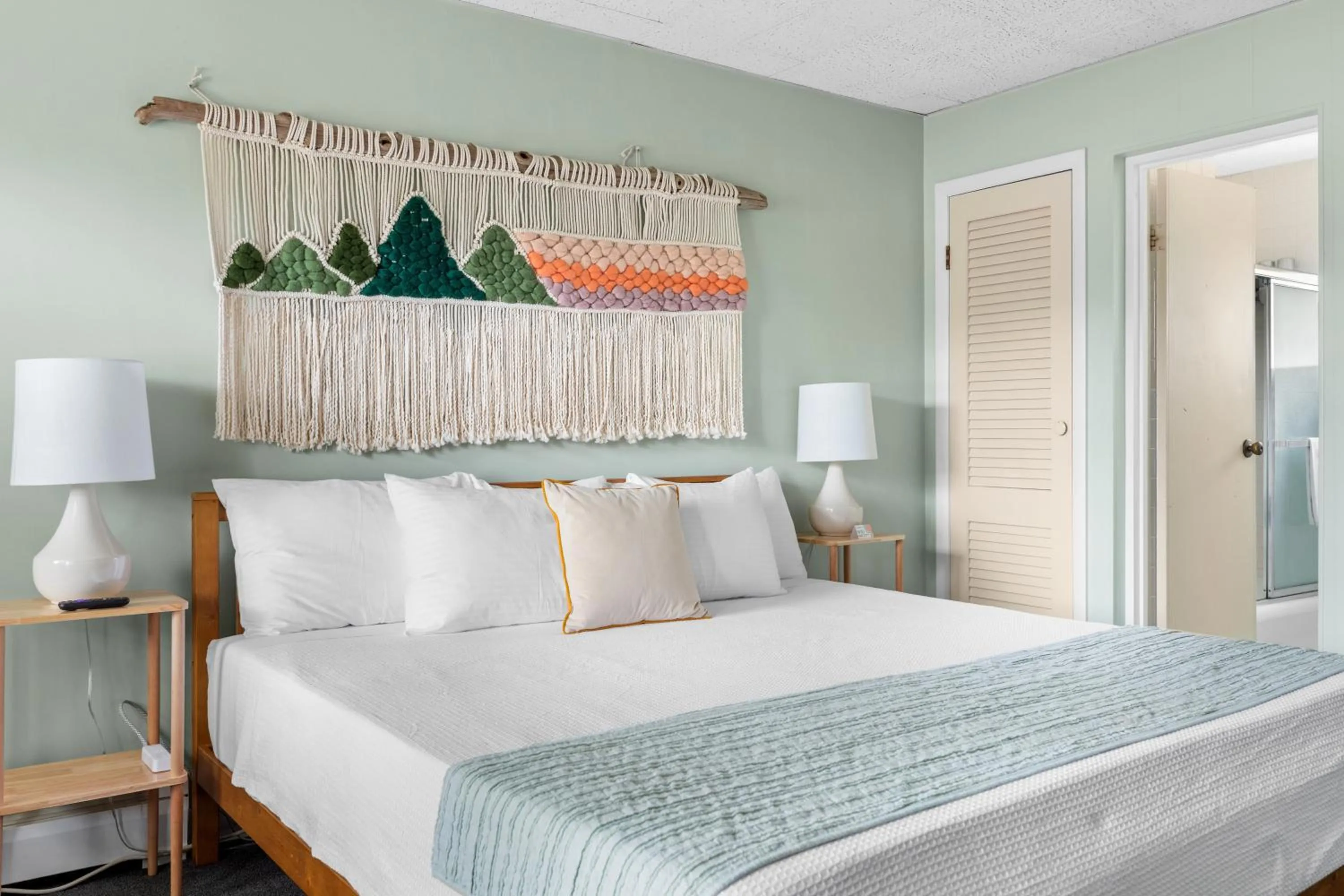 Bed in Motel Bear Lake