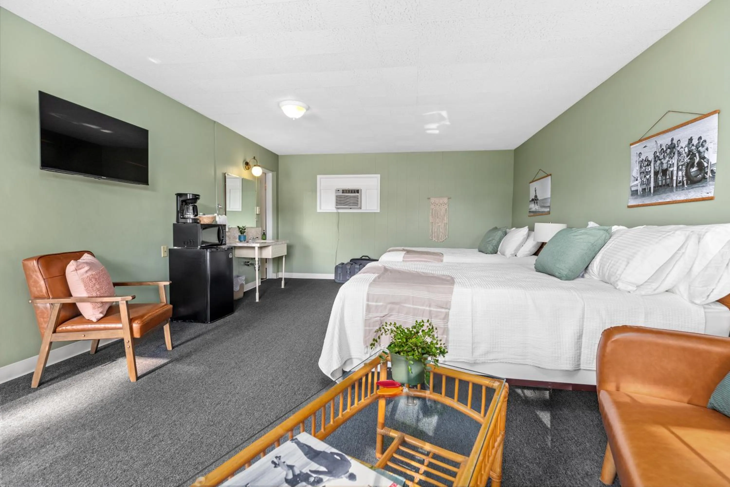 Bed in Motel Bear Lake