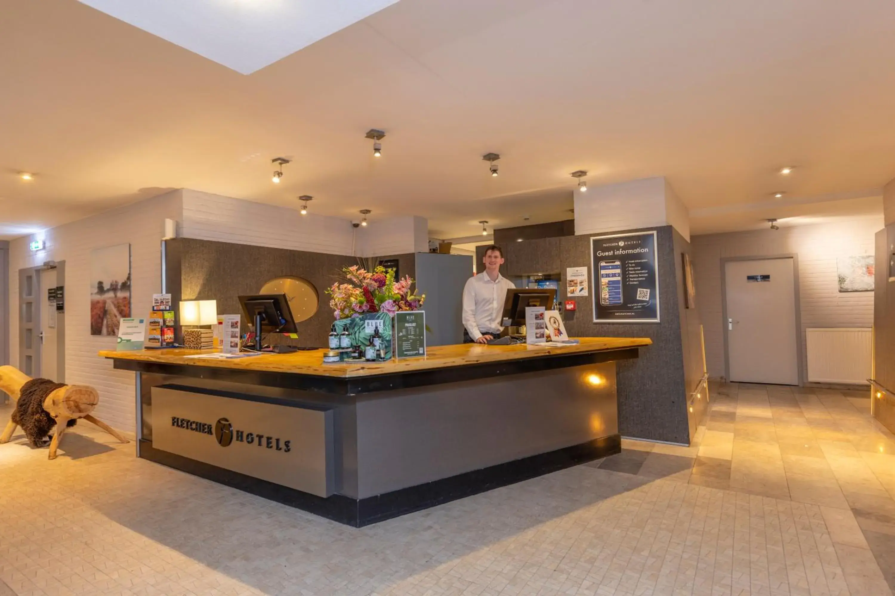 Lobby or reception in Fletcher Hotel-Restaurant De Buunderkamp Lobby or reception in Fletcher Hotel-Restaurant De Buunderkamp
