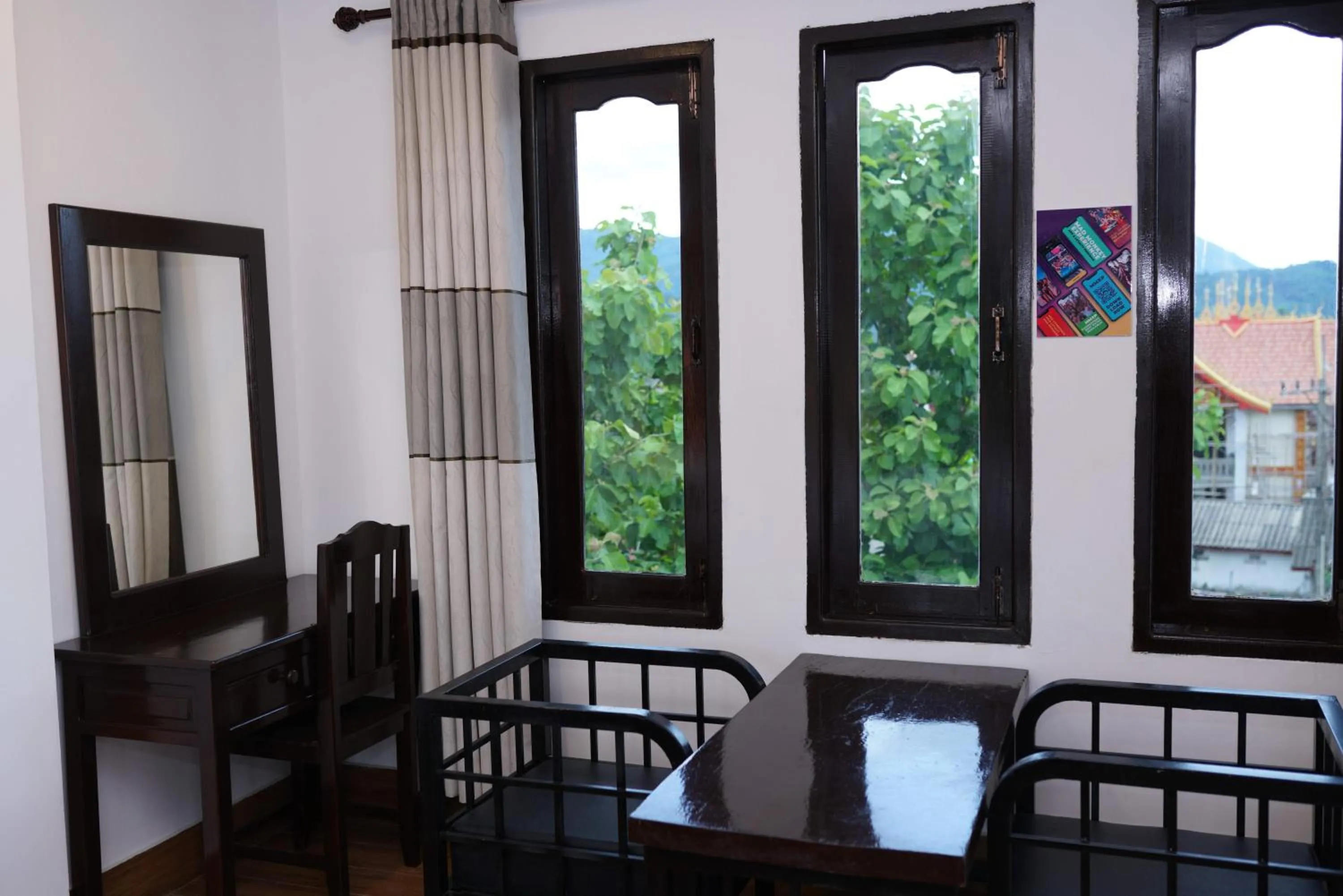 Seating area in Mad Monkey Vang Vieng