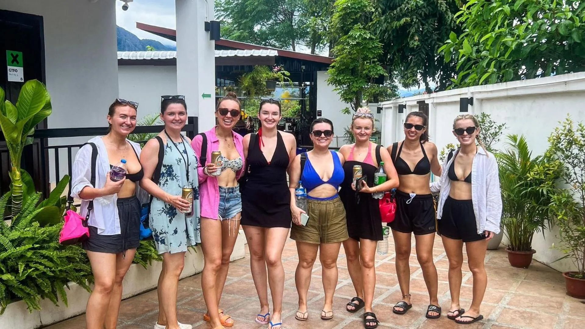 group of guests in Mad Monkey Vang Vieng