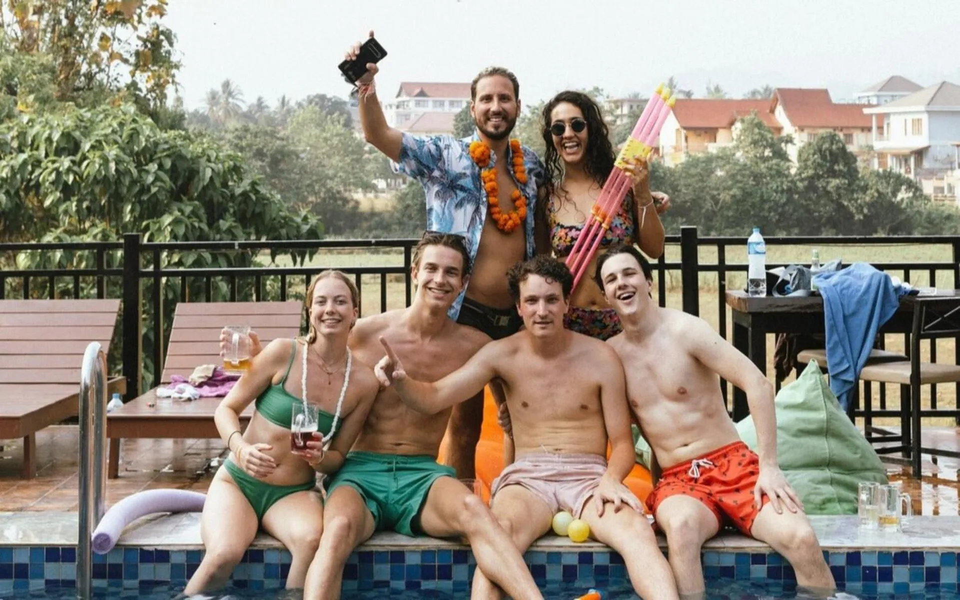Swimming pool in Mad Monkey Vang Vieng