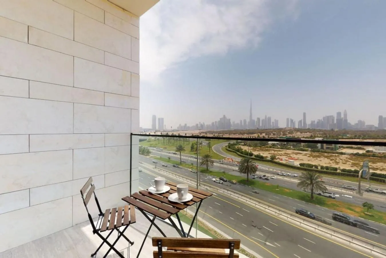 Balcony/Terrace in O Ten, Al Jaddaf - Smart One Bedroom