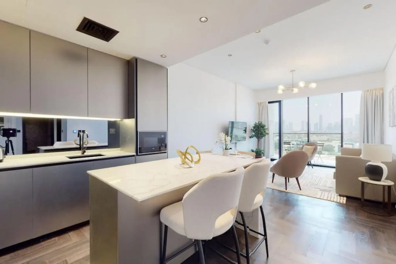 Kitchen or kitchenette in O Ten, Al Jaddaf - Smart One Bedroom