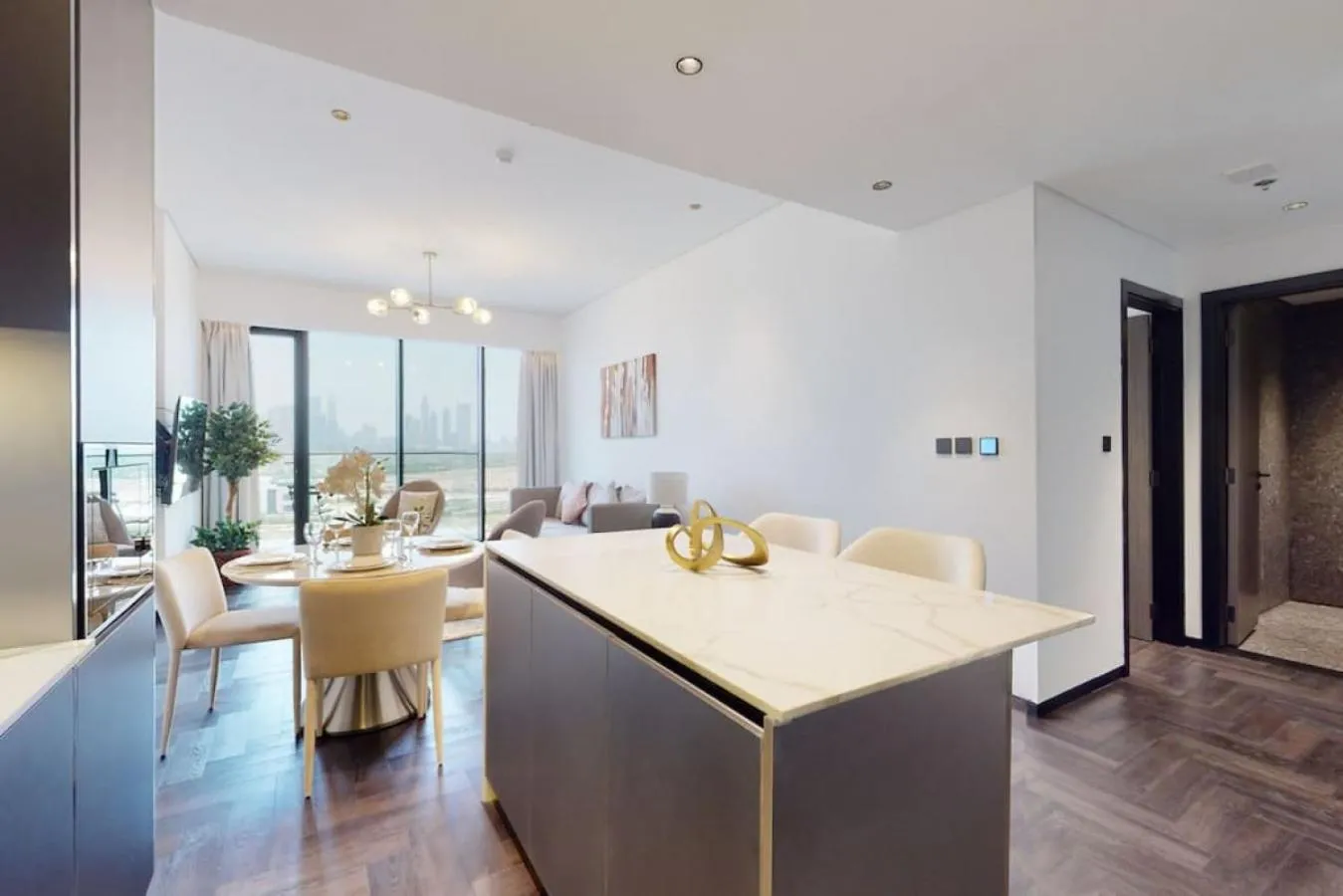 Dining area in O Ten, Al Jaddaf - Smart One Bedroom