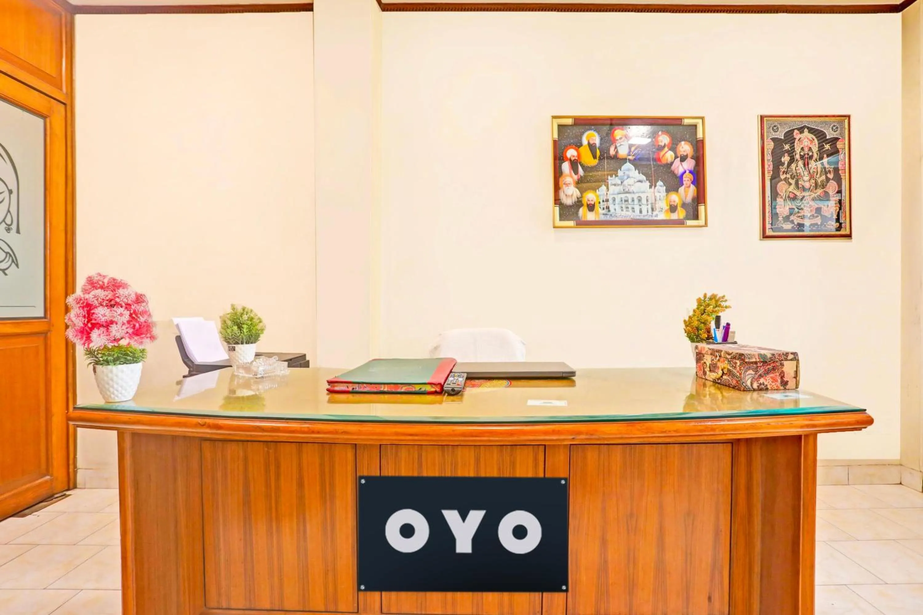 Lobby or reception in HOTEL O KRISHNA VILLA