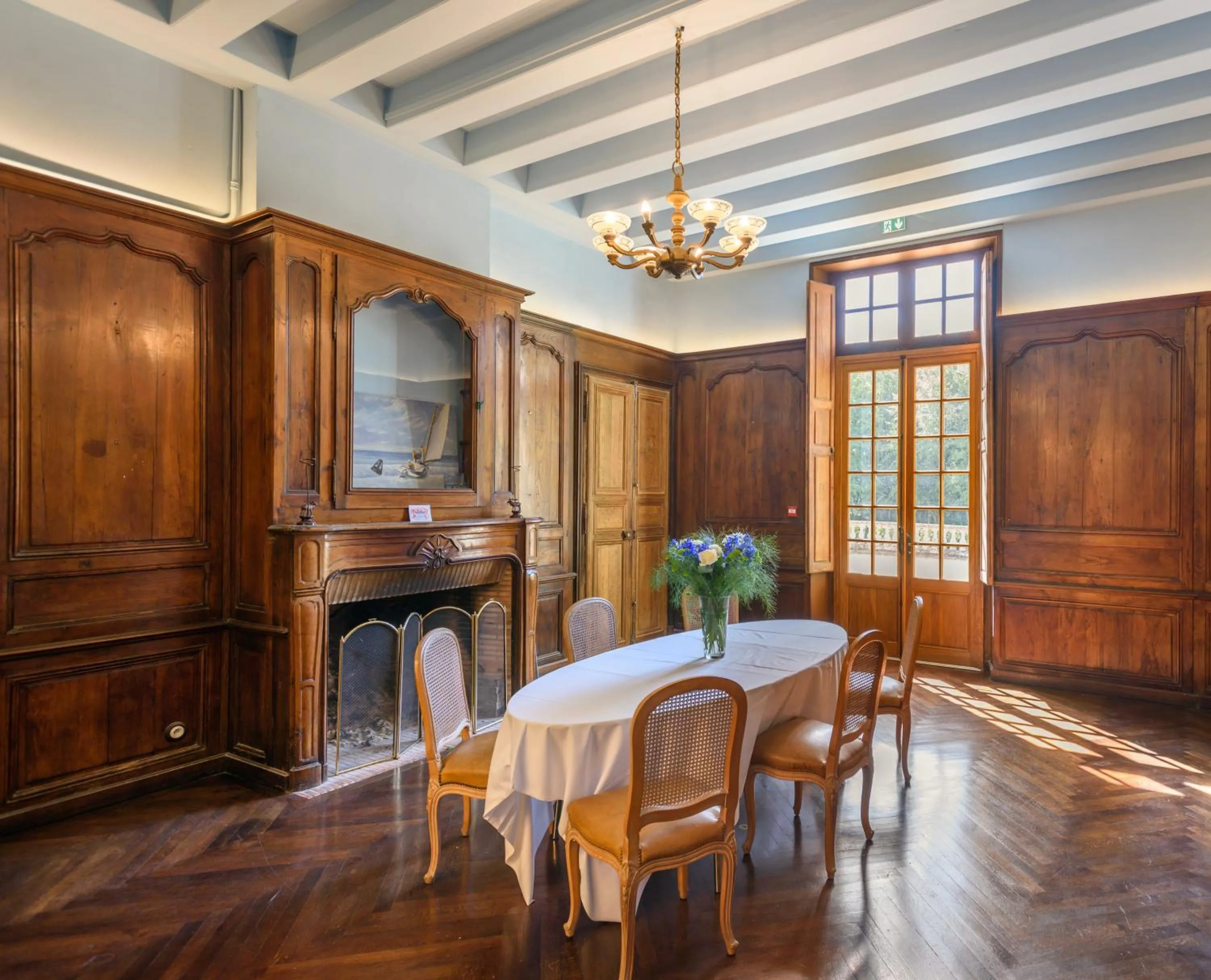 Living room in Château de la Huberdière