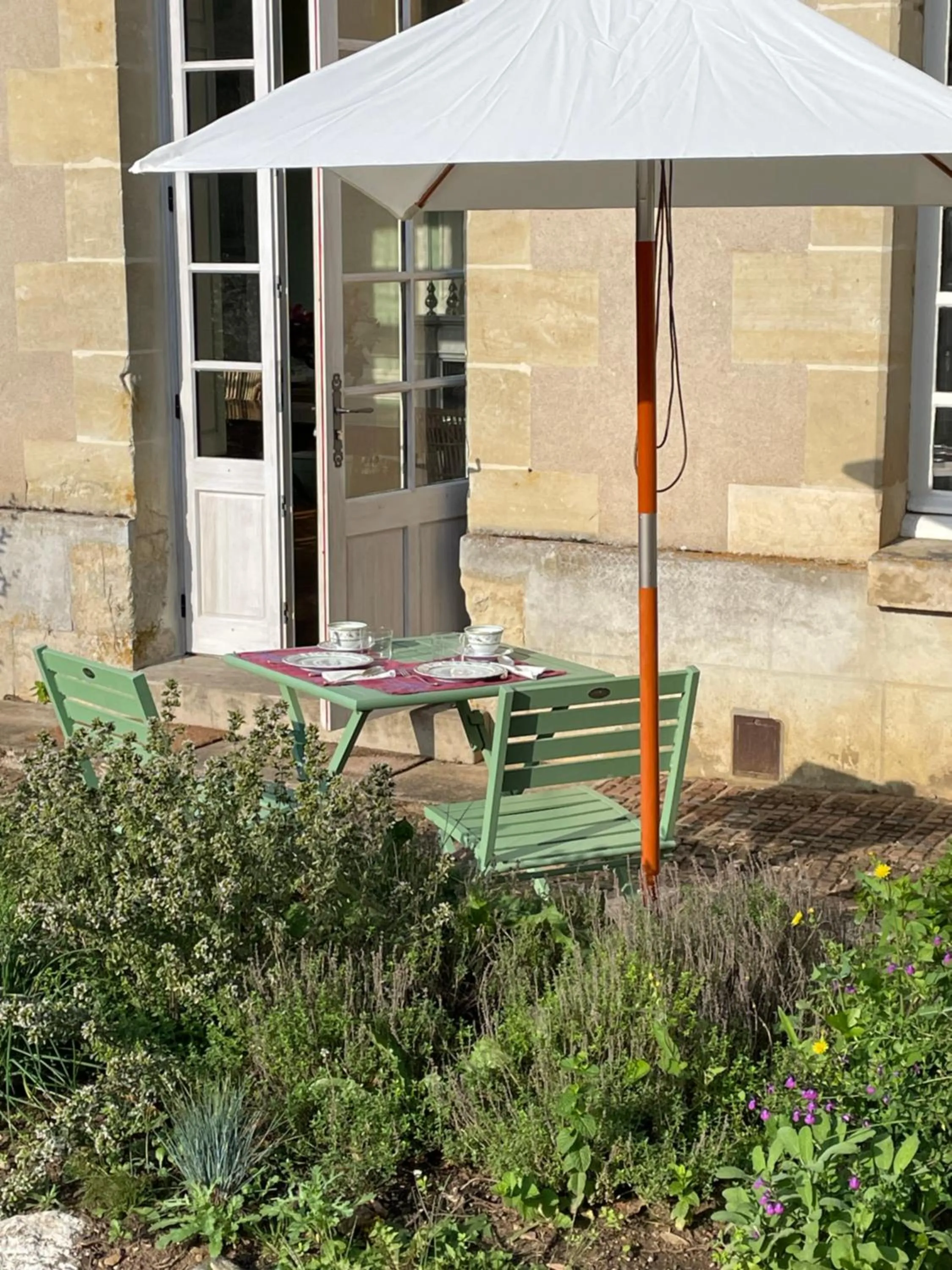 Patio in Château de la Huberdière