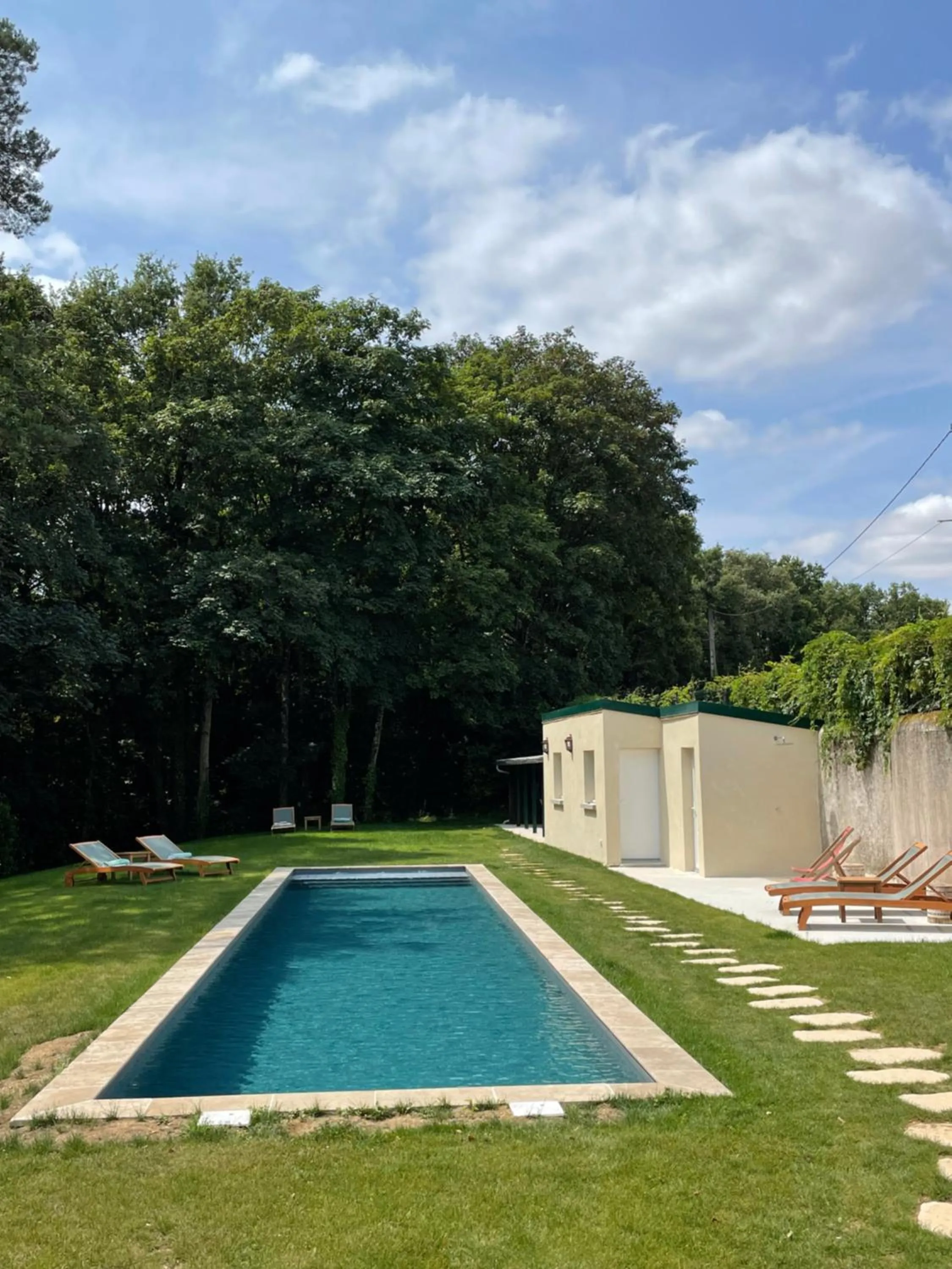 Garden in Château de la Huberdière