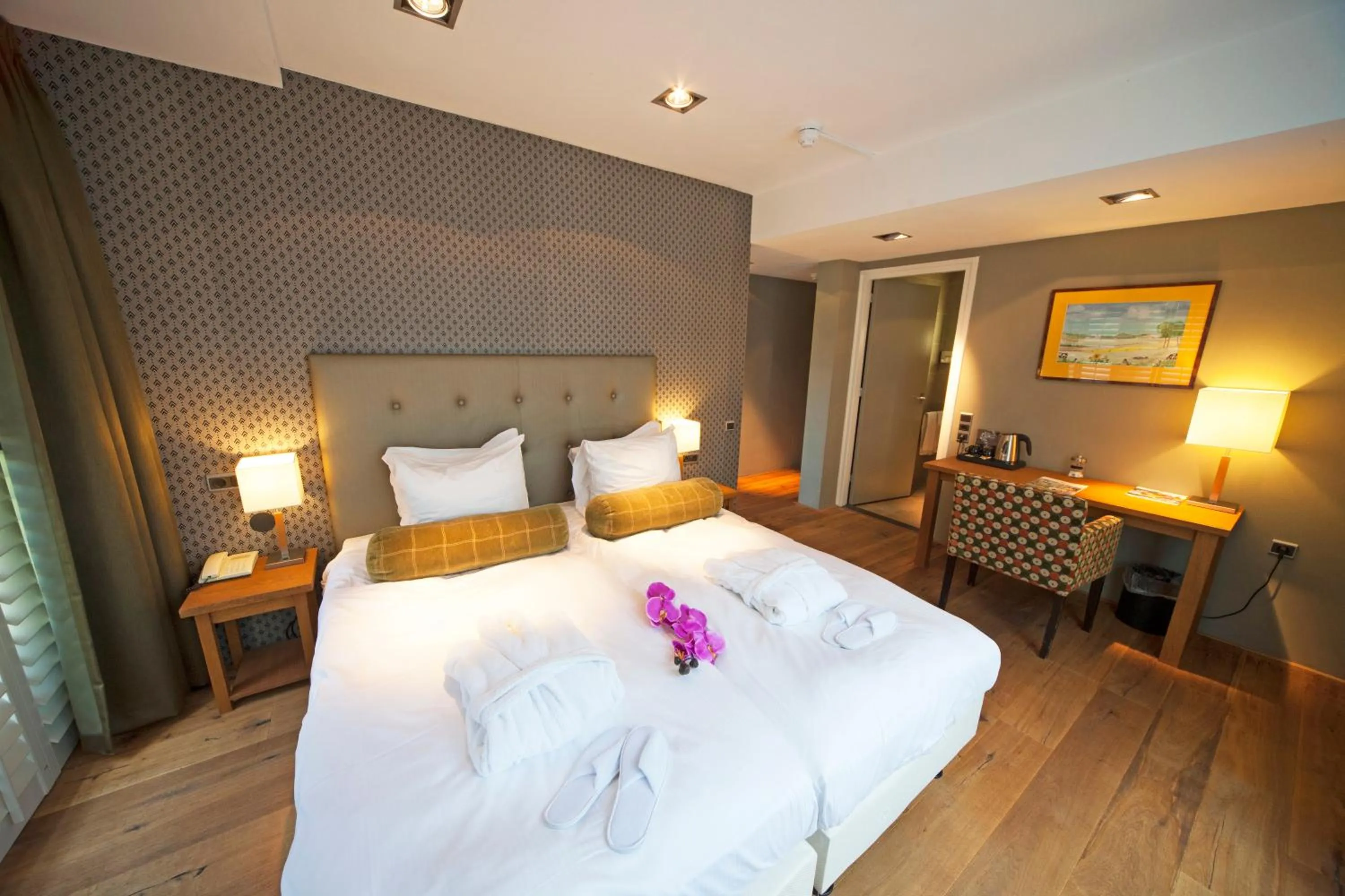 Photo of the whole room, Bed in Fletcher Hotel Restaurant Sallandse Heuvelrug