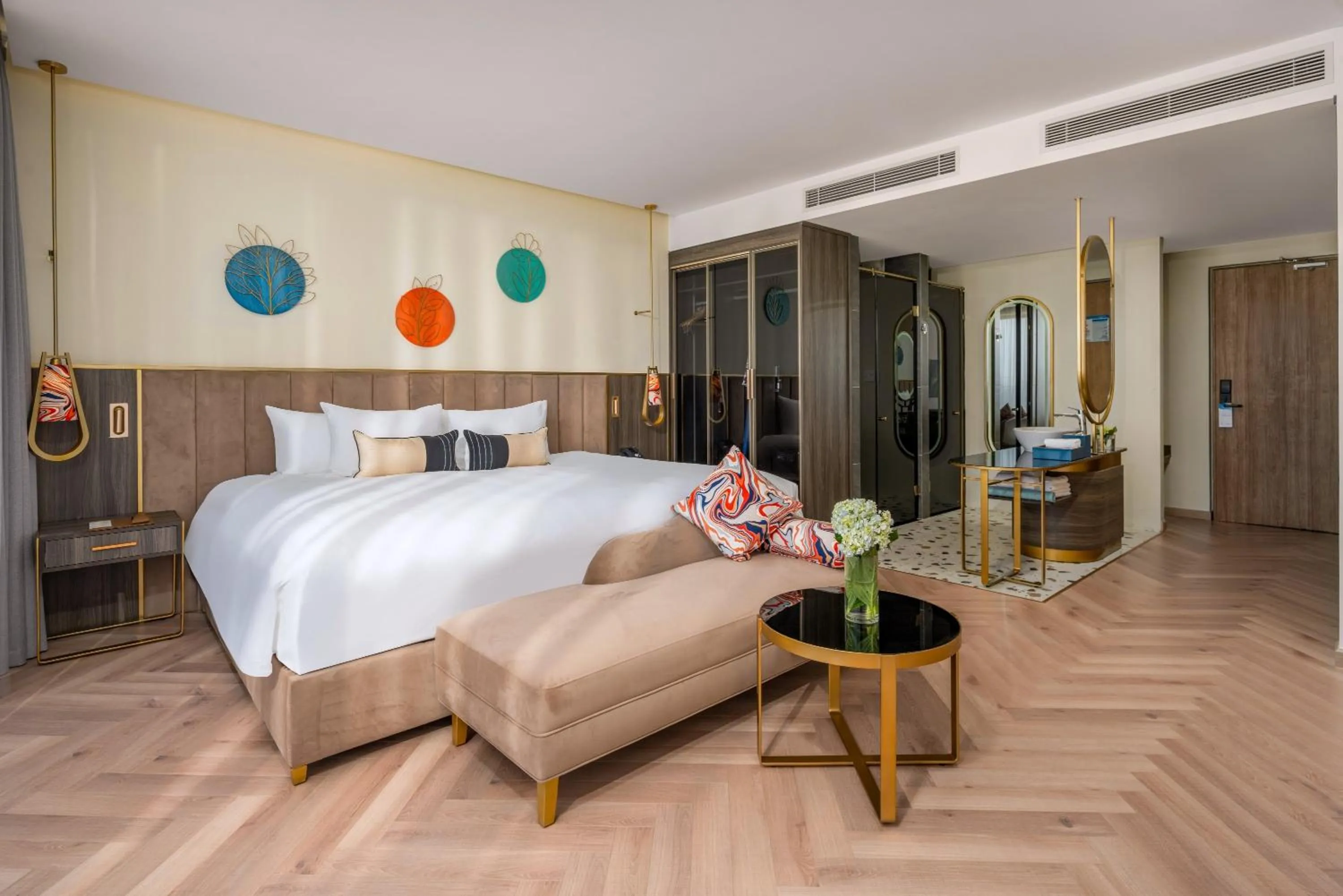 Bed in Wyndham Hoi An Royal Beachfront Resort & Villas