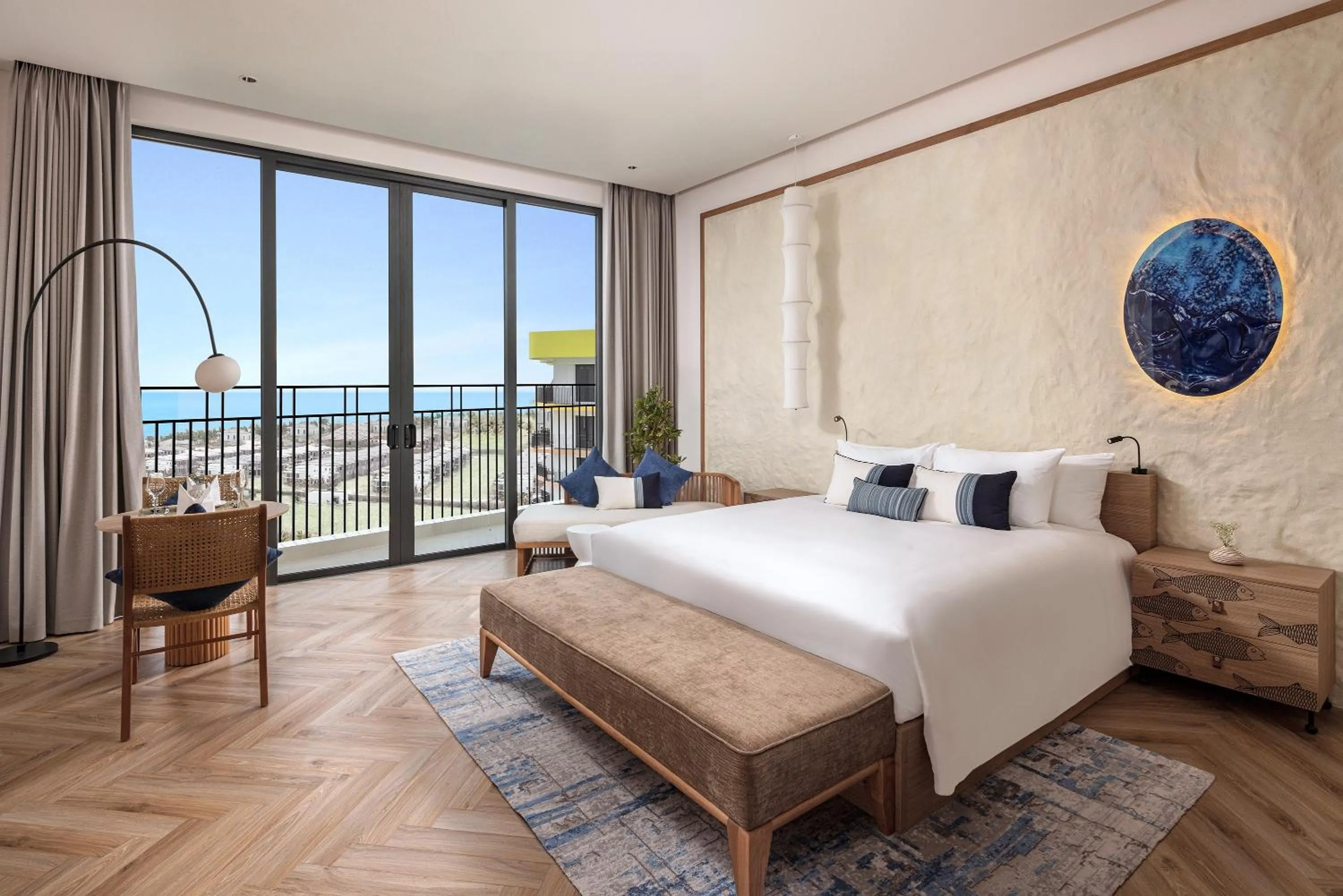 Bed in Wyndham Hoi An Royal Beachfront Resort & Villas