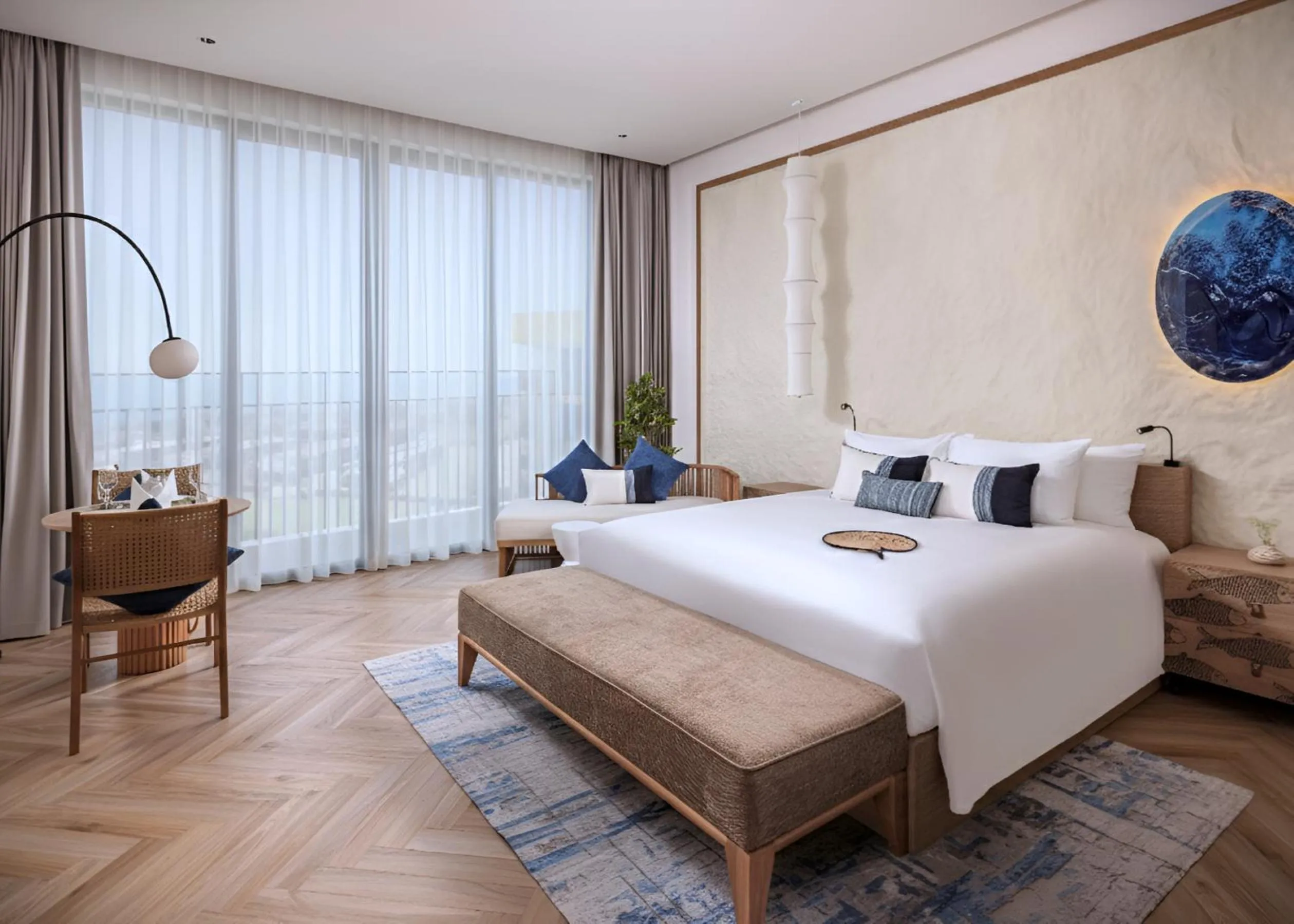 Living room, Bed in Wyndham Hoi An Royal Beachfront Resort & Villas