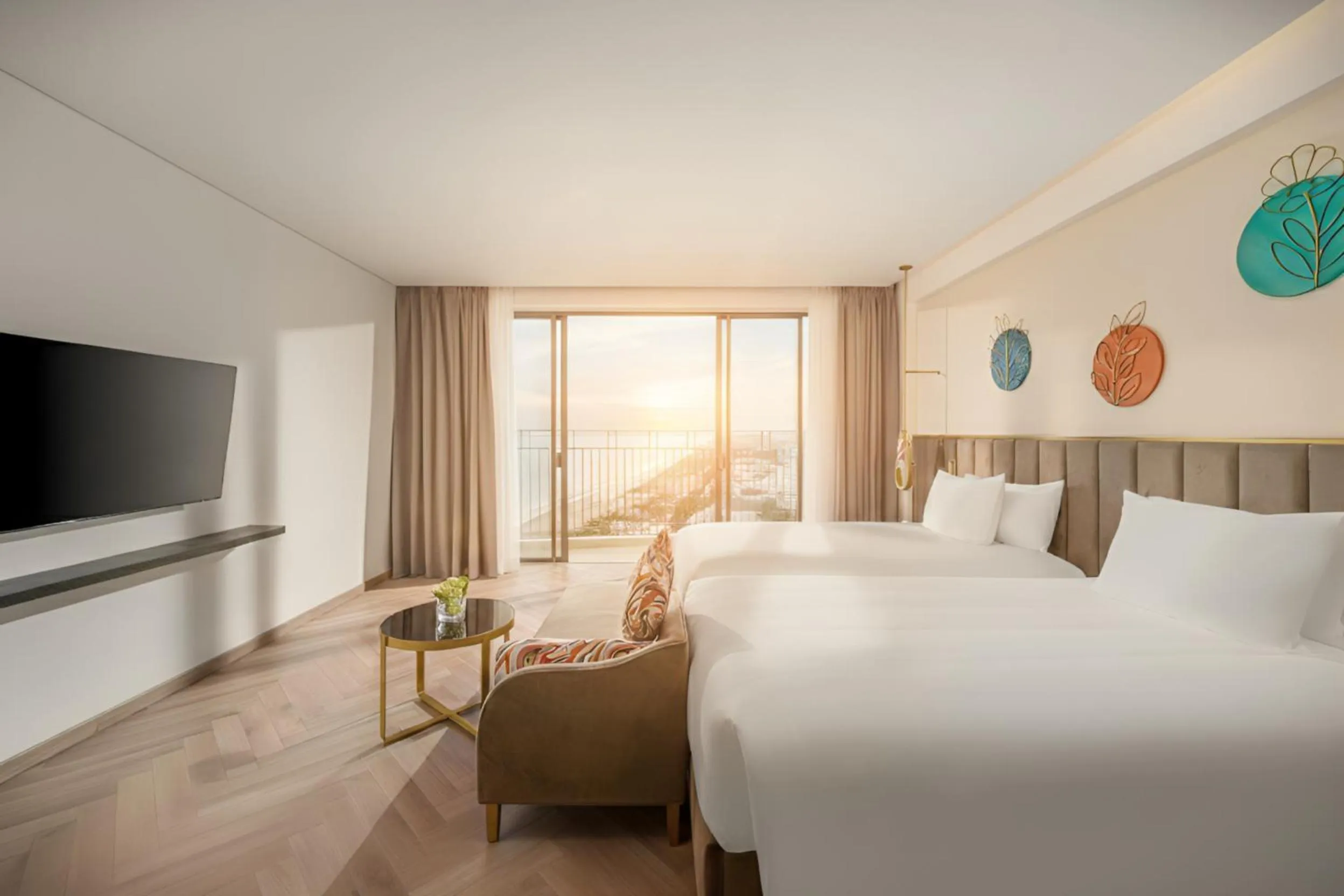 Bed in Wyndham Hoi An Royal Beachfront Resort & Villas