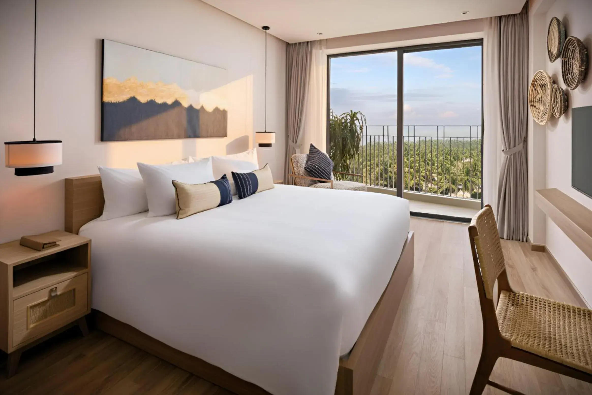 View (from property/room), Bed in Wyndham Hoi An Royal Beachfront Resort & Villas View (from property/room), Bed in Wyndham Hoi An Royal Beachfront Resort & Villas