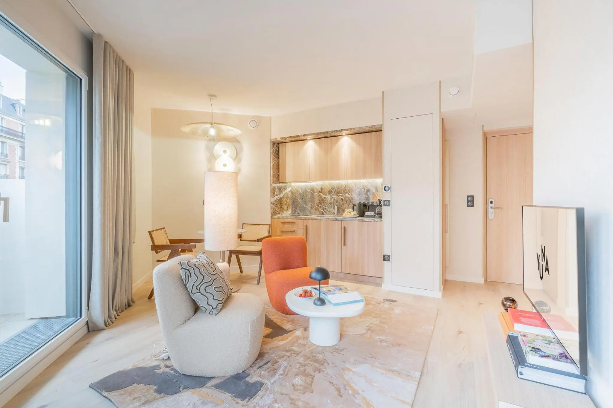 Seating area in Yuna Porte-Maillot - ApartHotel